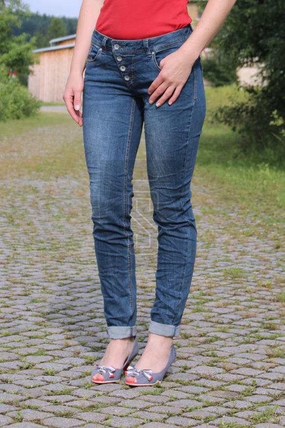 Buena Vista Damen Jeans Malibu stretch denim mid stone günstig online kaufen