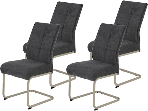HELA Freischwinger "Ines", (Set), 4 St., bequeme Sitzbreite und Federkern P günstig online kaufen