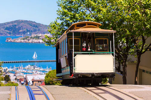 Papermoon Fototapete »Seilbahn San Francisco« günstig online kaufen