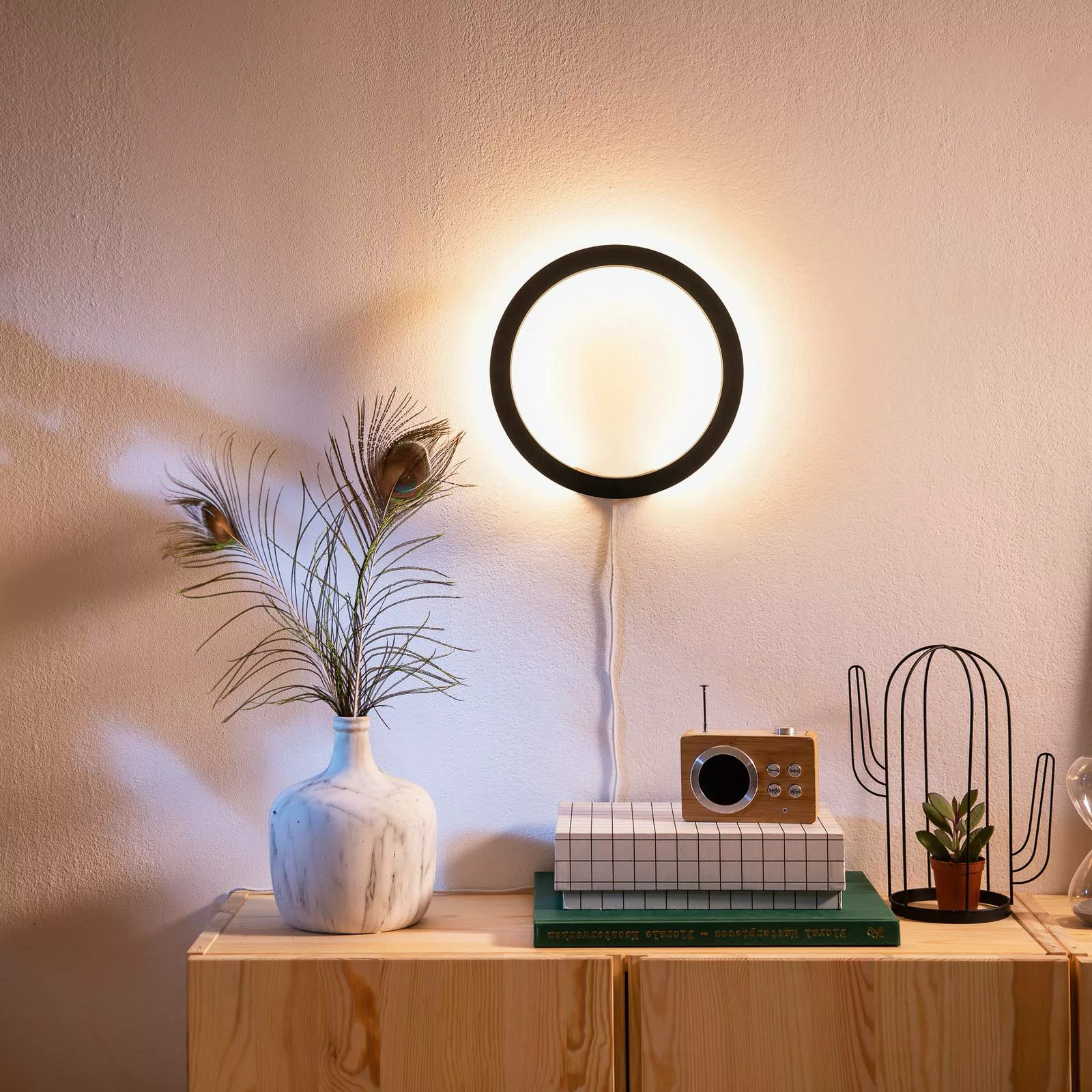 Philips Hue Sana LED-Wandleuchte, RGBW, schwarz günstig online kaufen