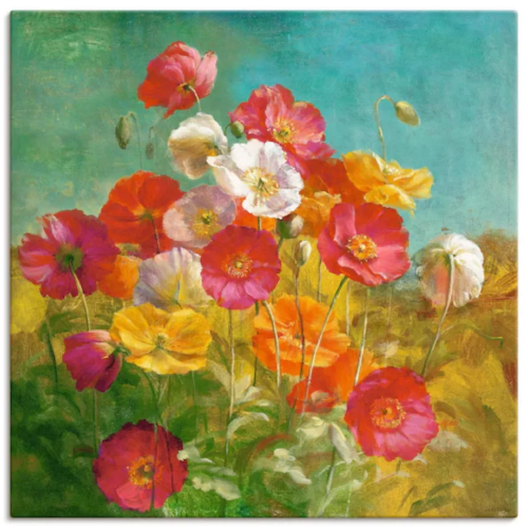 Artland Leinwandbild "Mohnblumenfeld", Blumen, (1 St.) günstig online kaufen