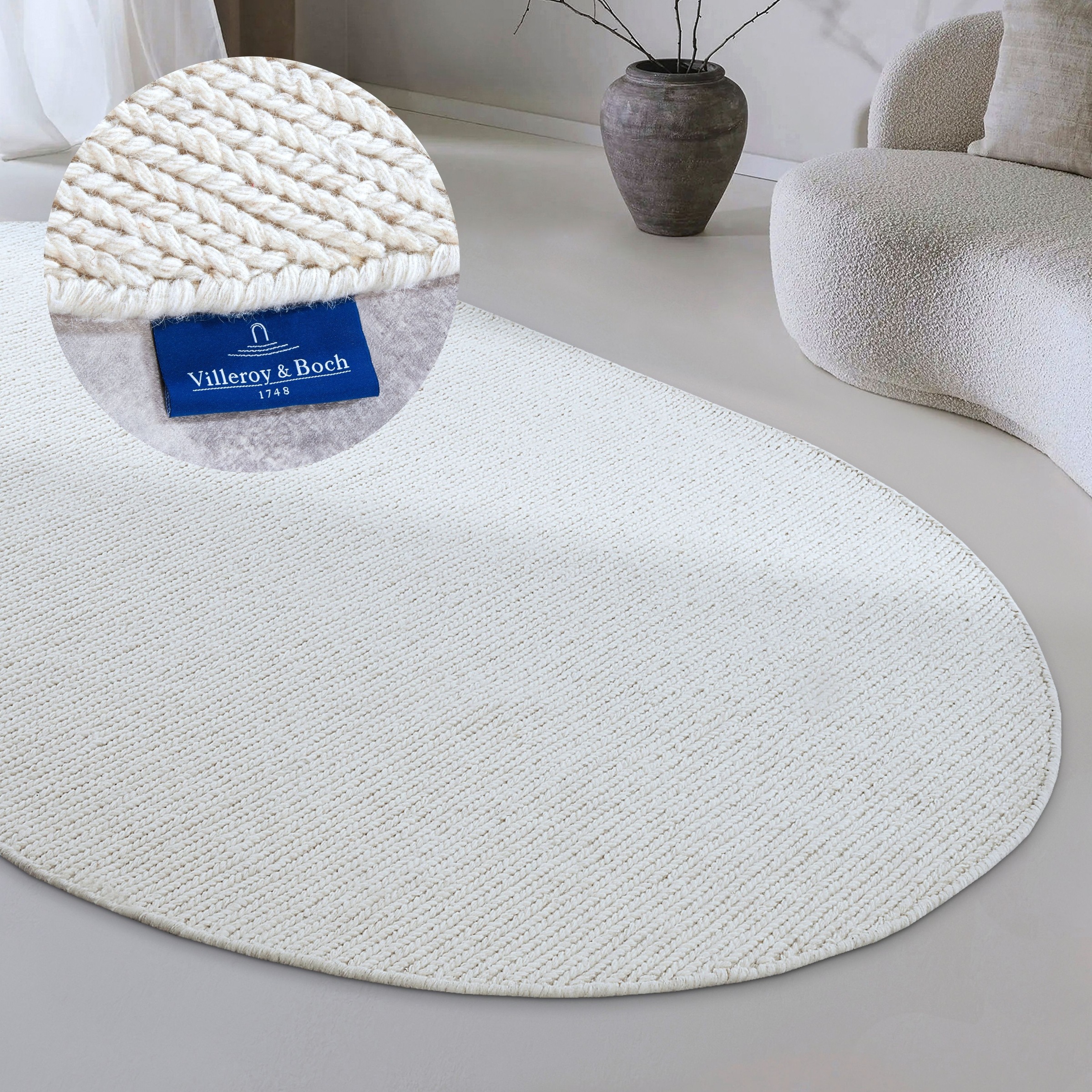 Villeroy & Boch Wollteppich »Francois«, rechteckig, 7 mm Höhe, in rund, ova günstig online kaufen