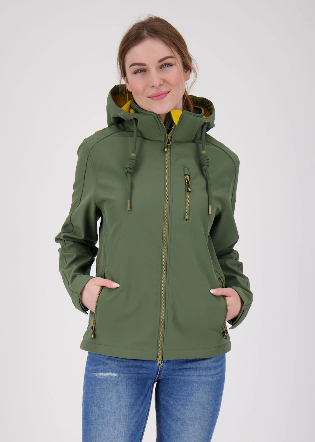 DEPROC Active Softshelljacke "ankerglutfreude WMN", mit abnehmbarer Kapuze günstig online kaufen
