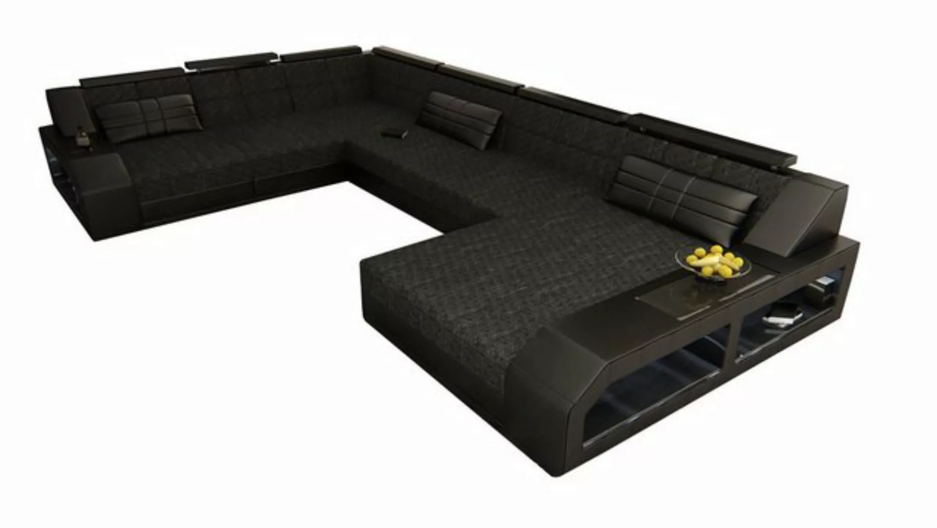 Sofa Dreams Wohnlandschaft Ledercouch Leder Sofa Matera XXL U Form Ledersof günstig online kaufen