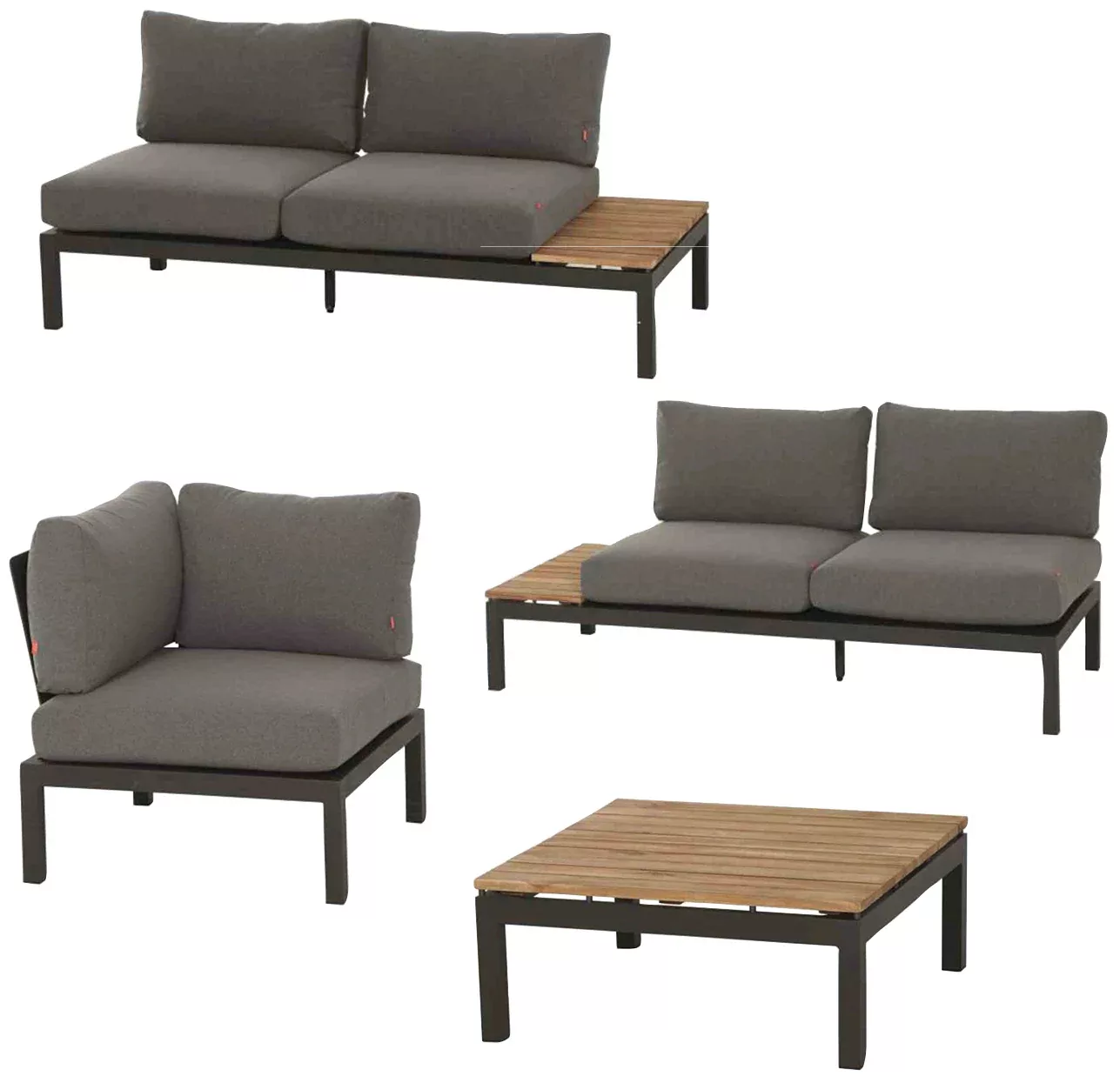 Siena Garden Gartenlounge-Set "Alvida", (4 tlg.) günstig online kaufen