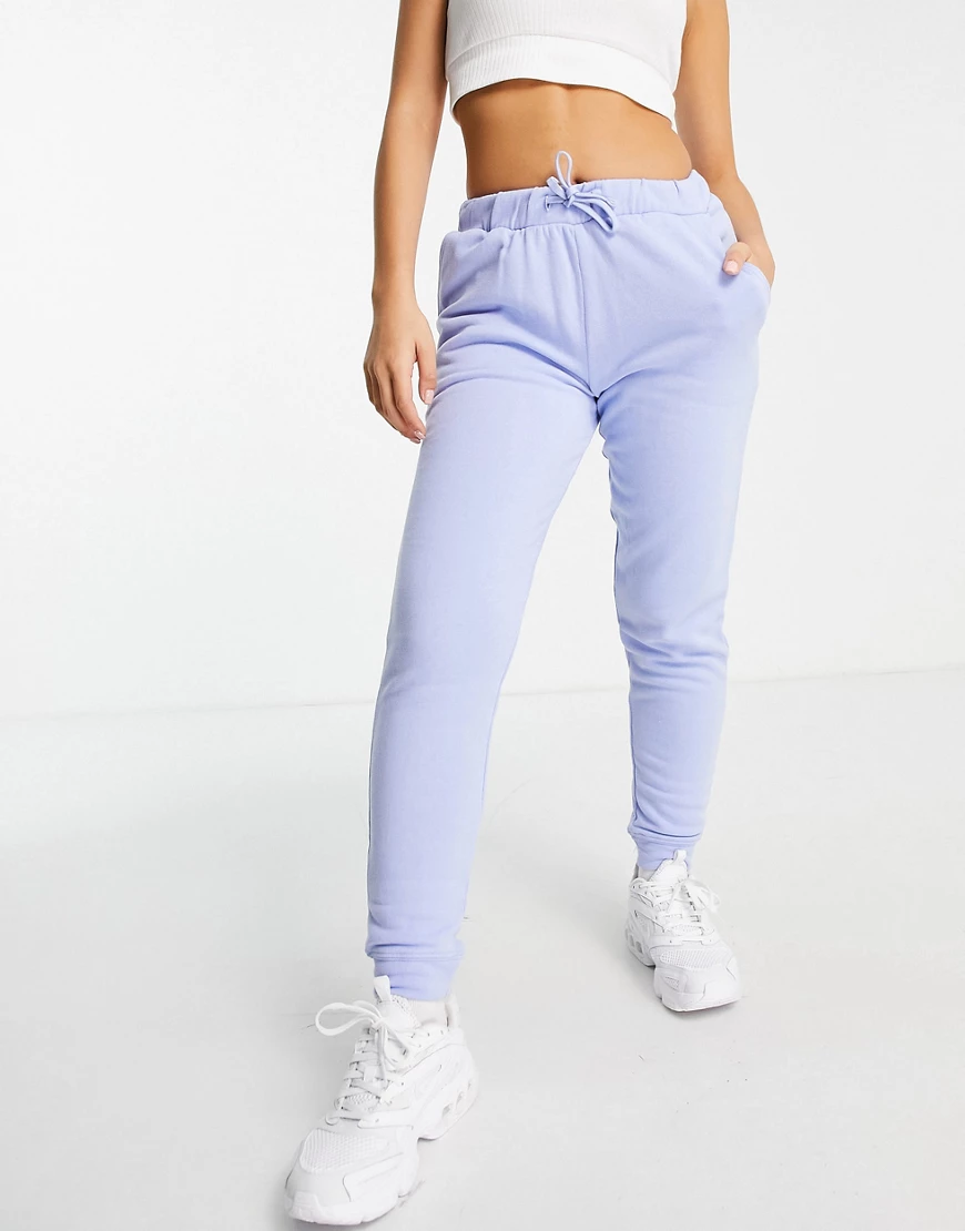 Miss Selfridge Petite – Freizeit-Jogginghose mit schmalem Schnitt in Blau günstig online kaufen