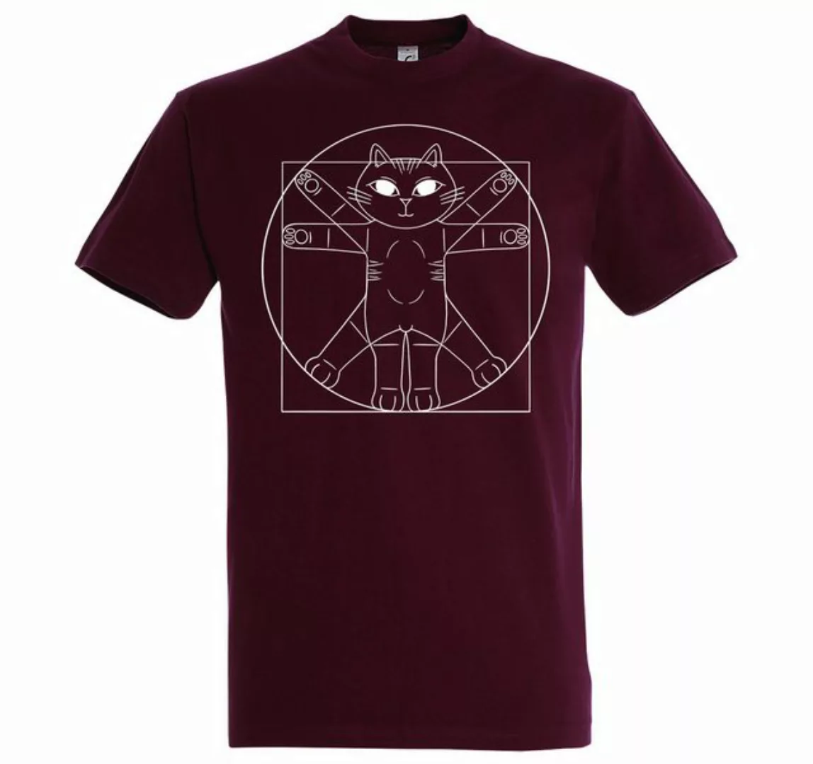 Youth Designz Print-Shirt Da Vinci Katze Herren T-Shirt mit lustigen Logo f günstig online kaufen