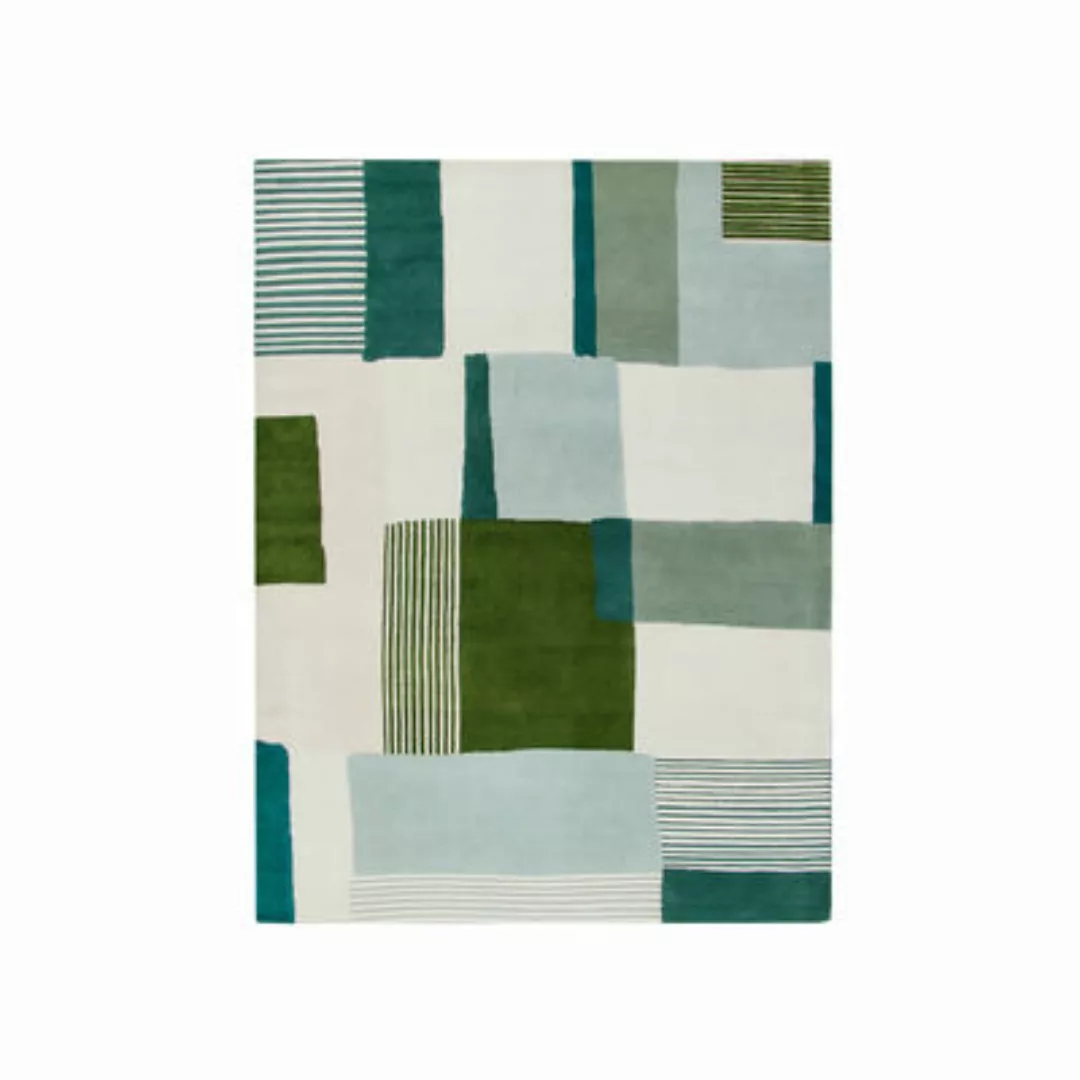 Teppich Boro textil grün / 170 x 240 cm - Handgetuftet - Maison Sarah Lavoi günstig online kaufen