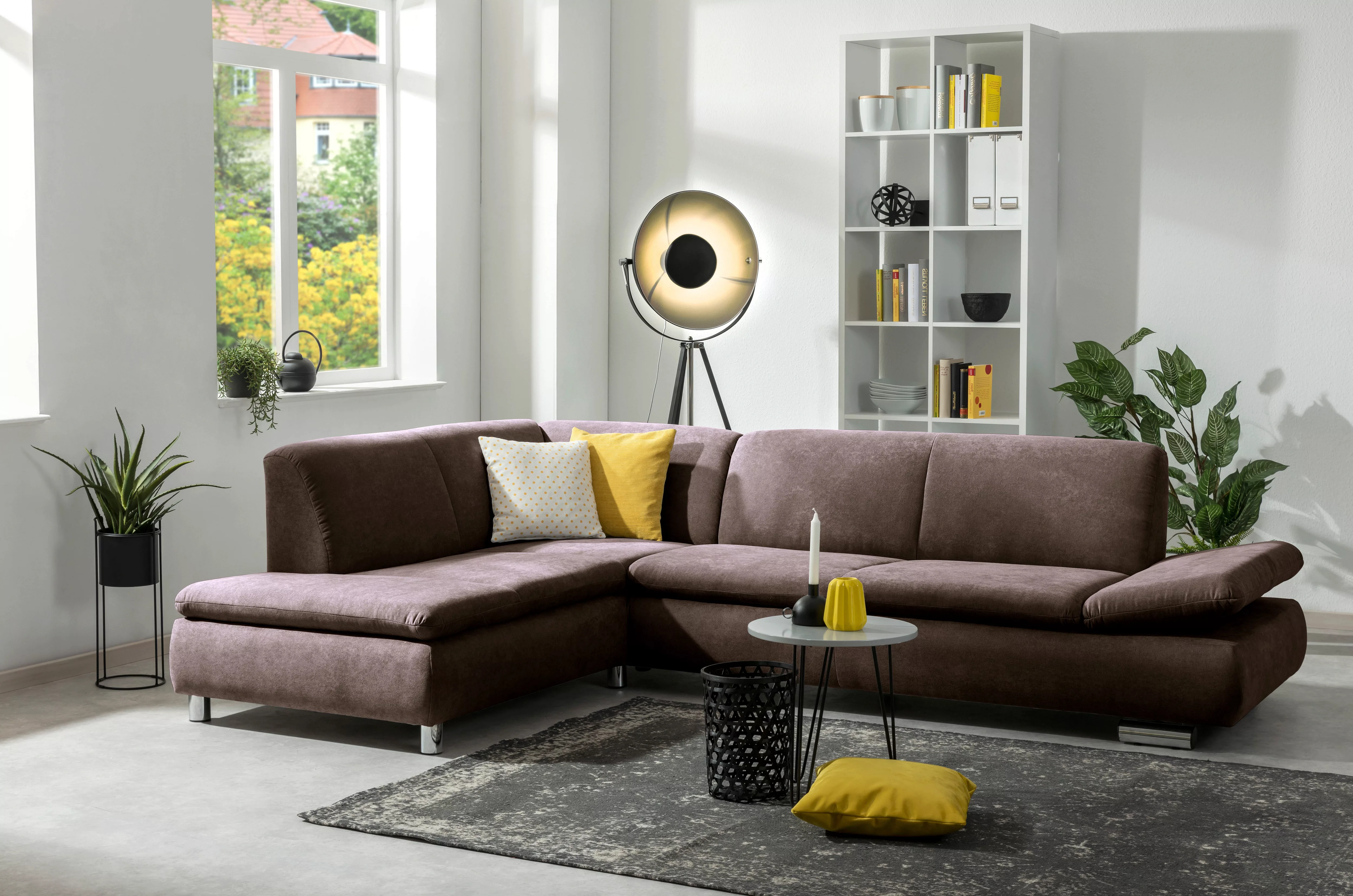 Max Winzer Ecksofa "Toulouse", mit klappbaren Armlehnen, Breite 271 cm günstig online kaufen