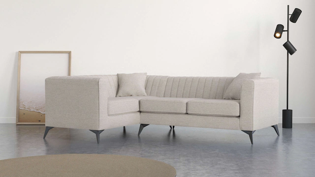 Places of Style Ecksofa »MATTHEW L-Form ideal für kleine Räume, Maße B/T/H: günstig online kaufen