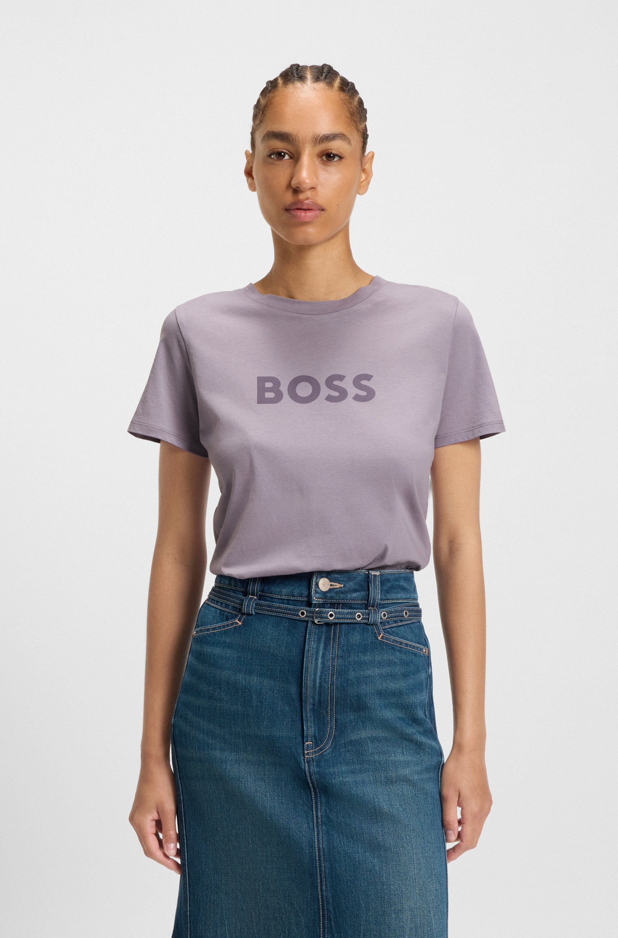 BOSS ORANGE T-Shirt "Elogo Premium Damenmode", mit BOSS-Schriftzug günstig online kaufen