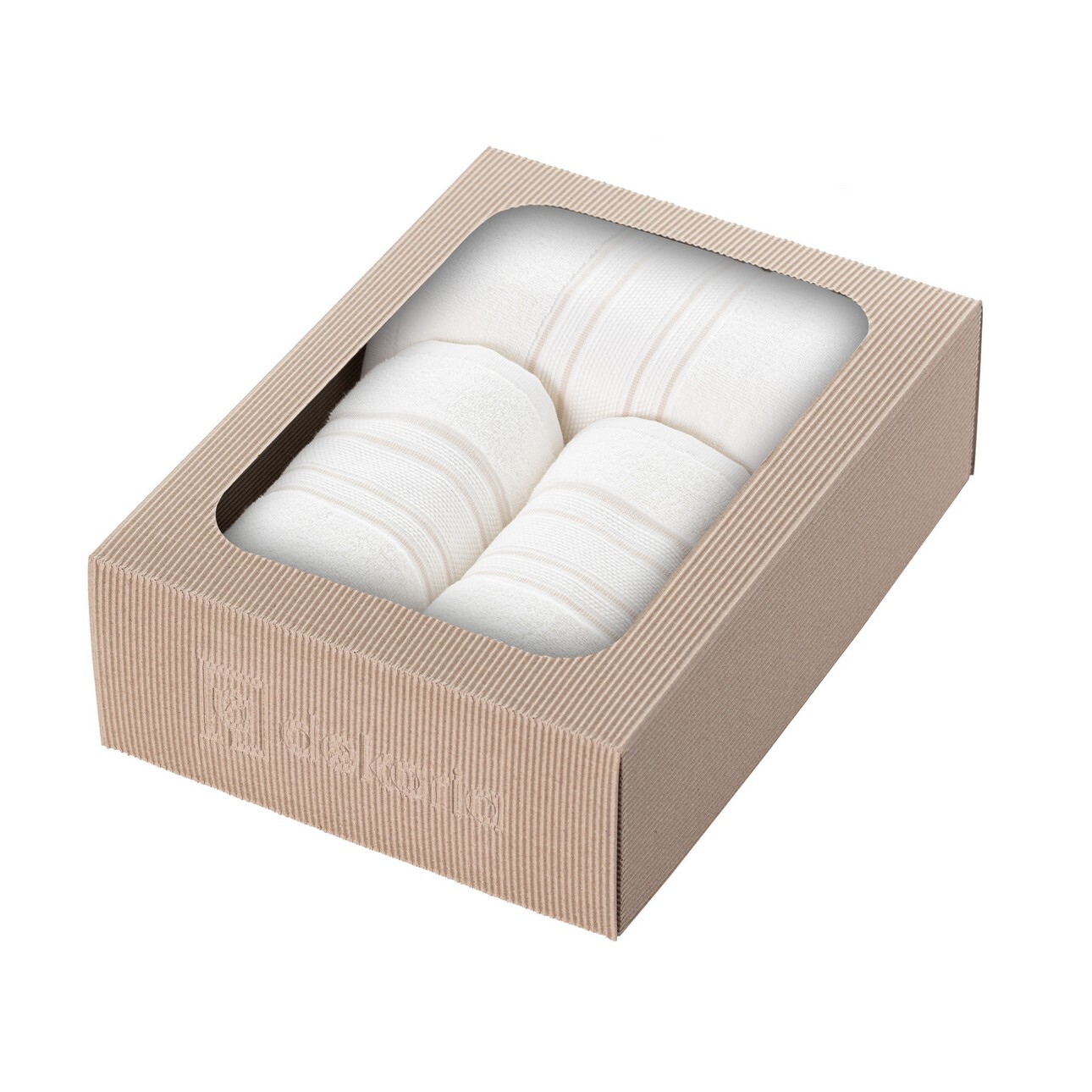 Handtuch-Set Gunnar 3 Stck. creamy white beige, 50 x 90 / 70 x 140 cm günstig online kaufen