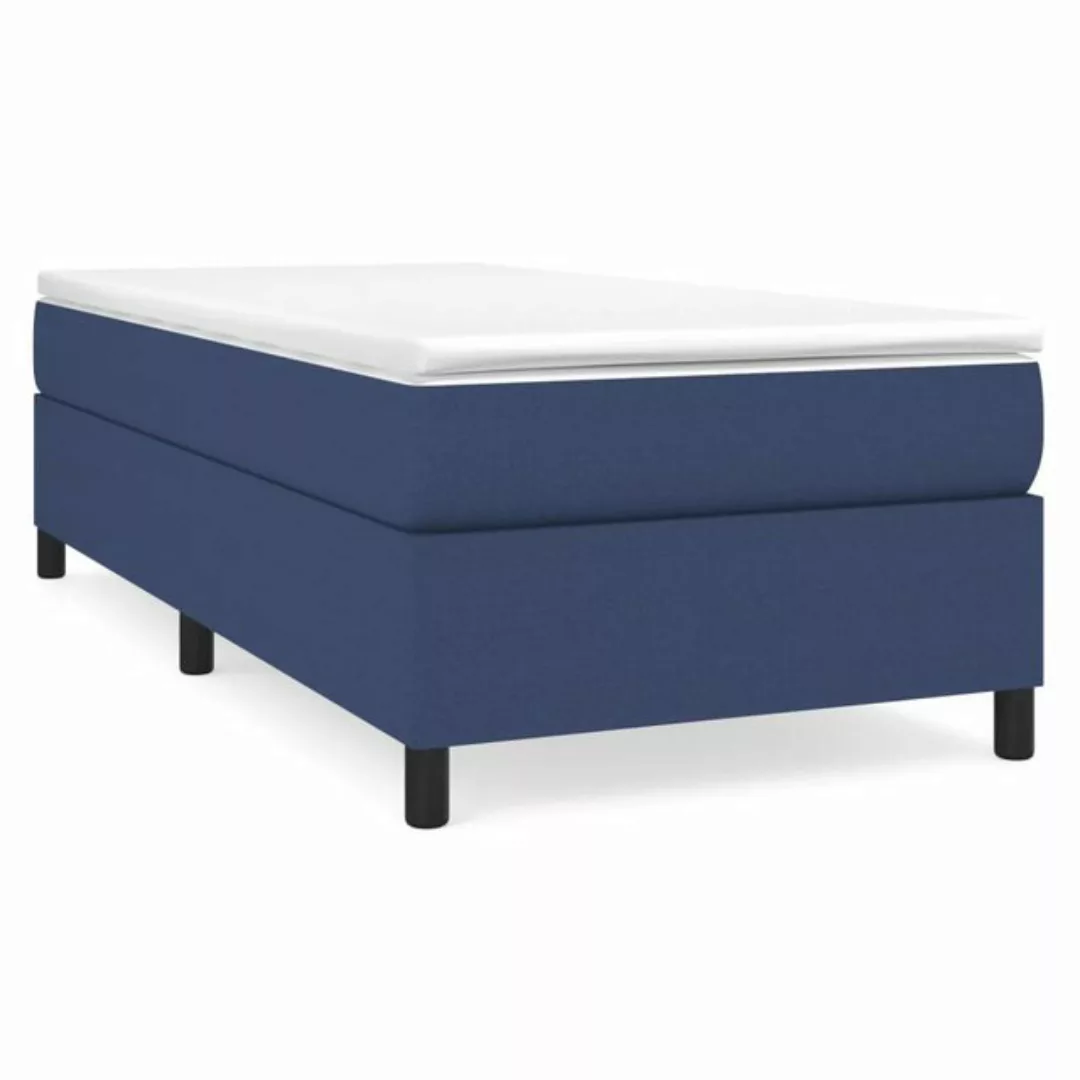 Vidaxl Boxspringbett Blau 90x190 Cm Stoff günstig online kaufen