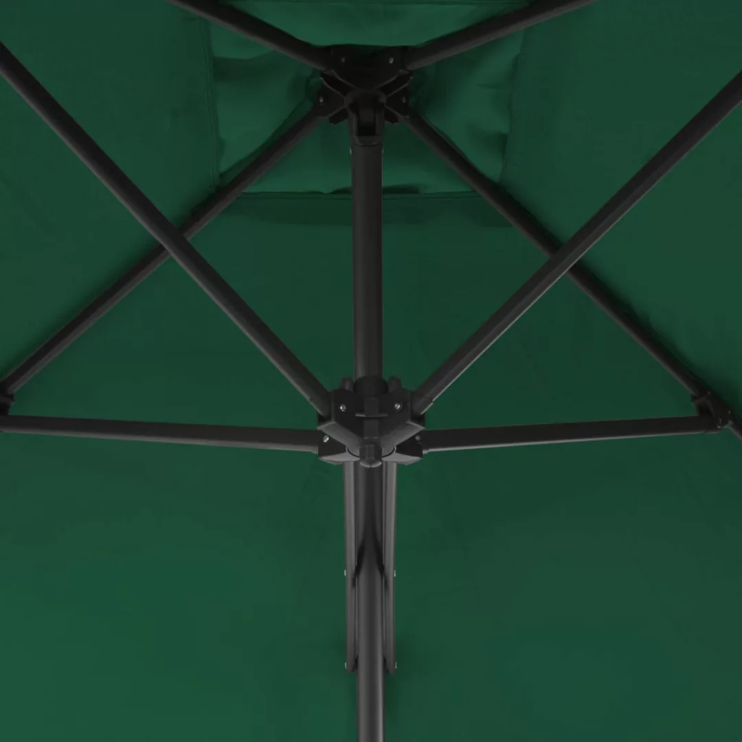 Sonnenschirm Mit Stahl-mast 250ã250 Cm Grün günstig online kaufen
