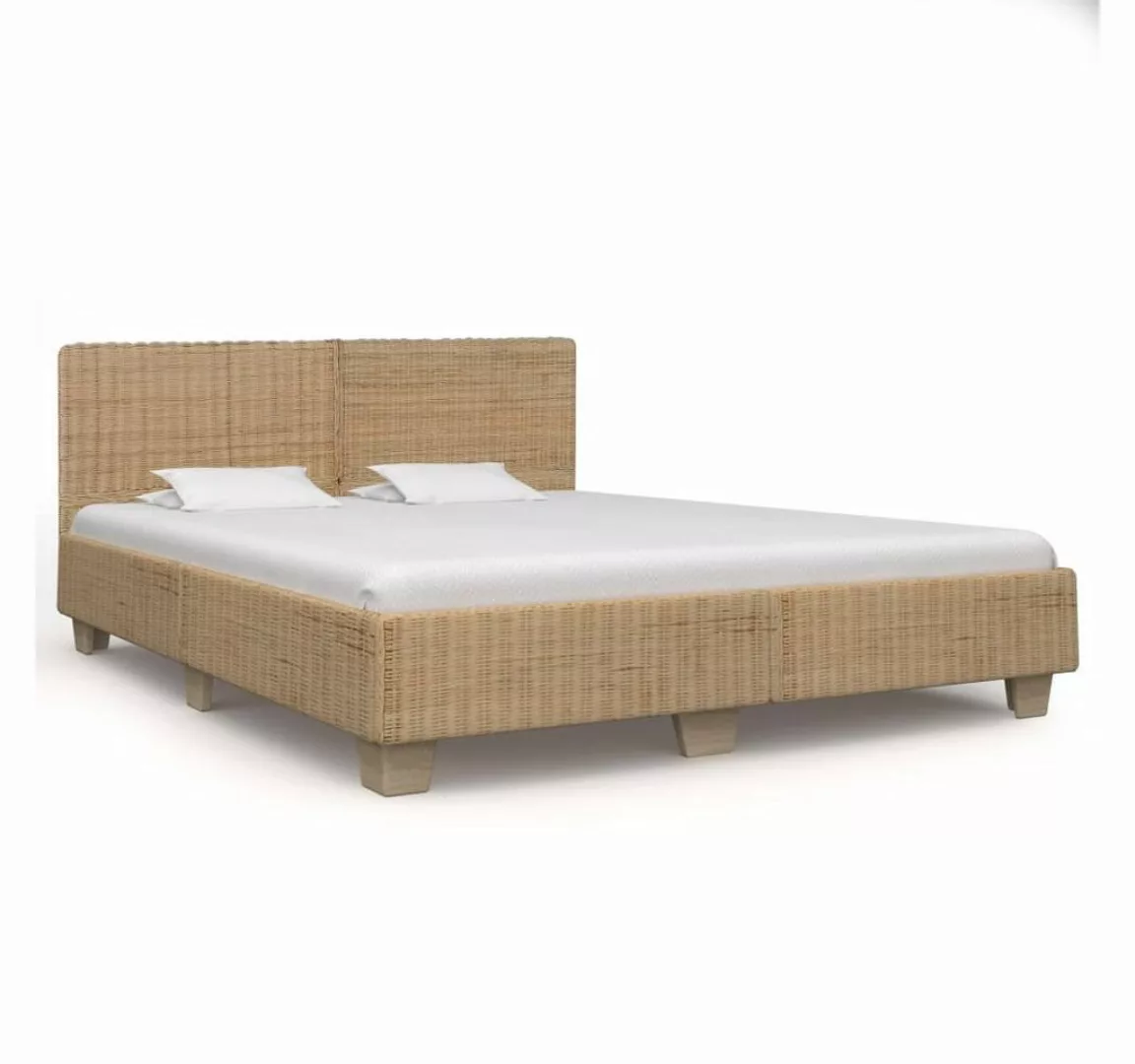 vidaXL Bettgestell Bettrahmen Handgewebt Echtes Rattan 180200 cm Bett Bettr günstig online kaufen