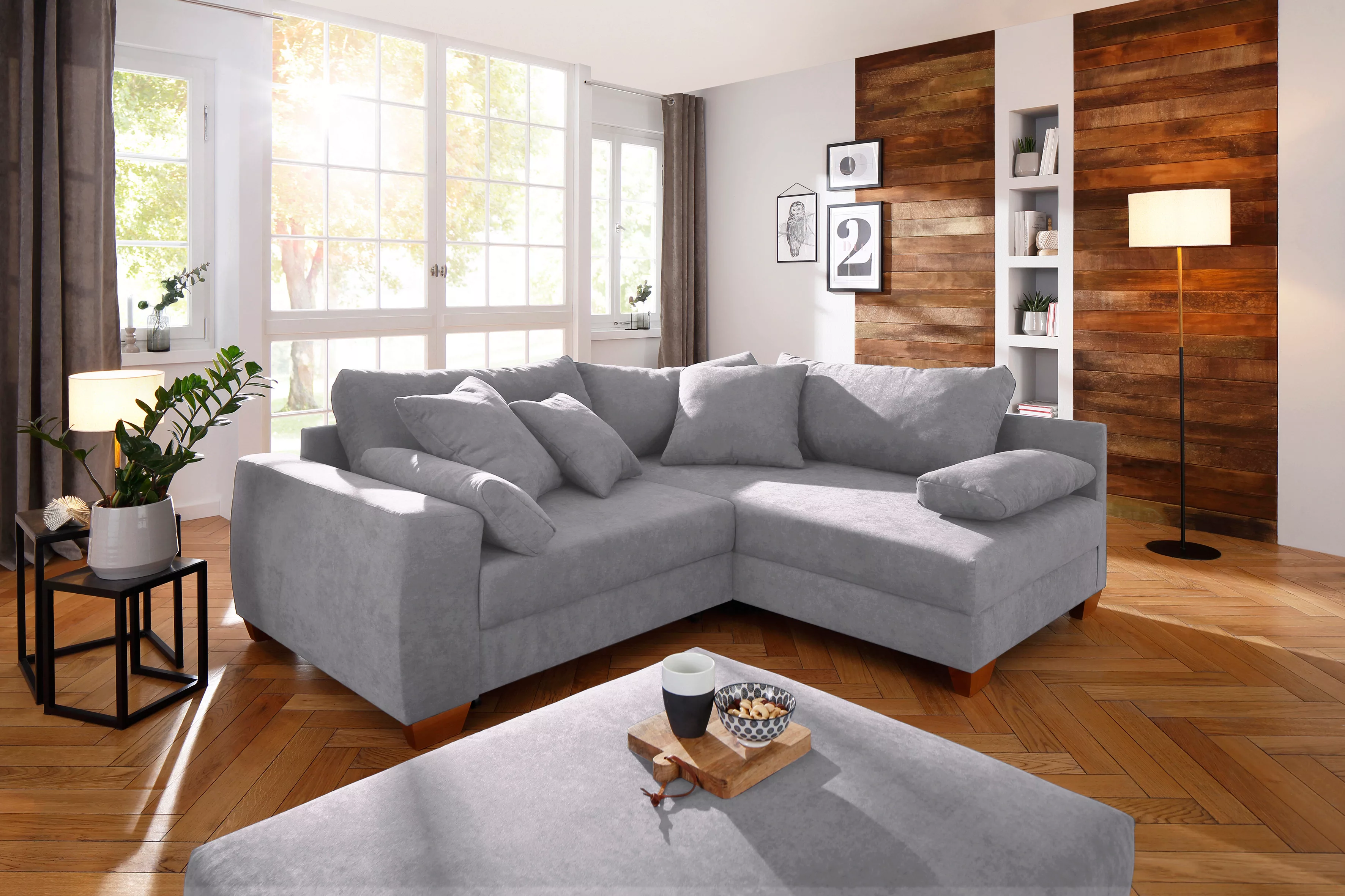 Home affaire Ecksofa "Helena II DuraSpring", mit Taschenfederkern, bis 140 günstig online kaufen