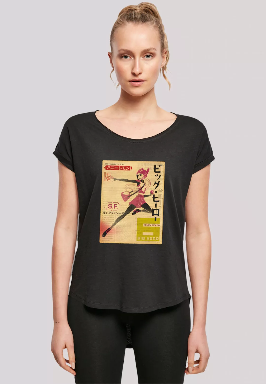 F4NT4STIC T-Shirt "Big Hero 6 Honey Lemon Newspaper", Premium Qualität günstig online kaufen