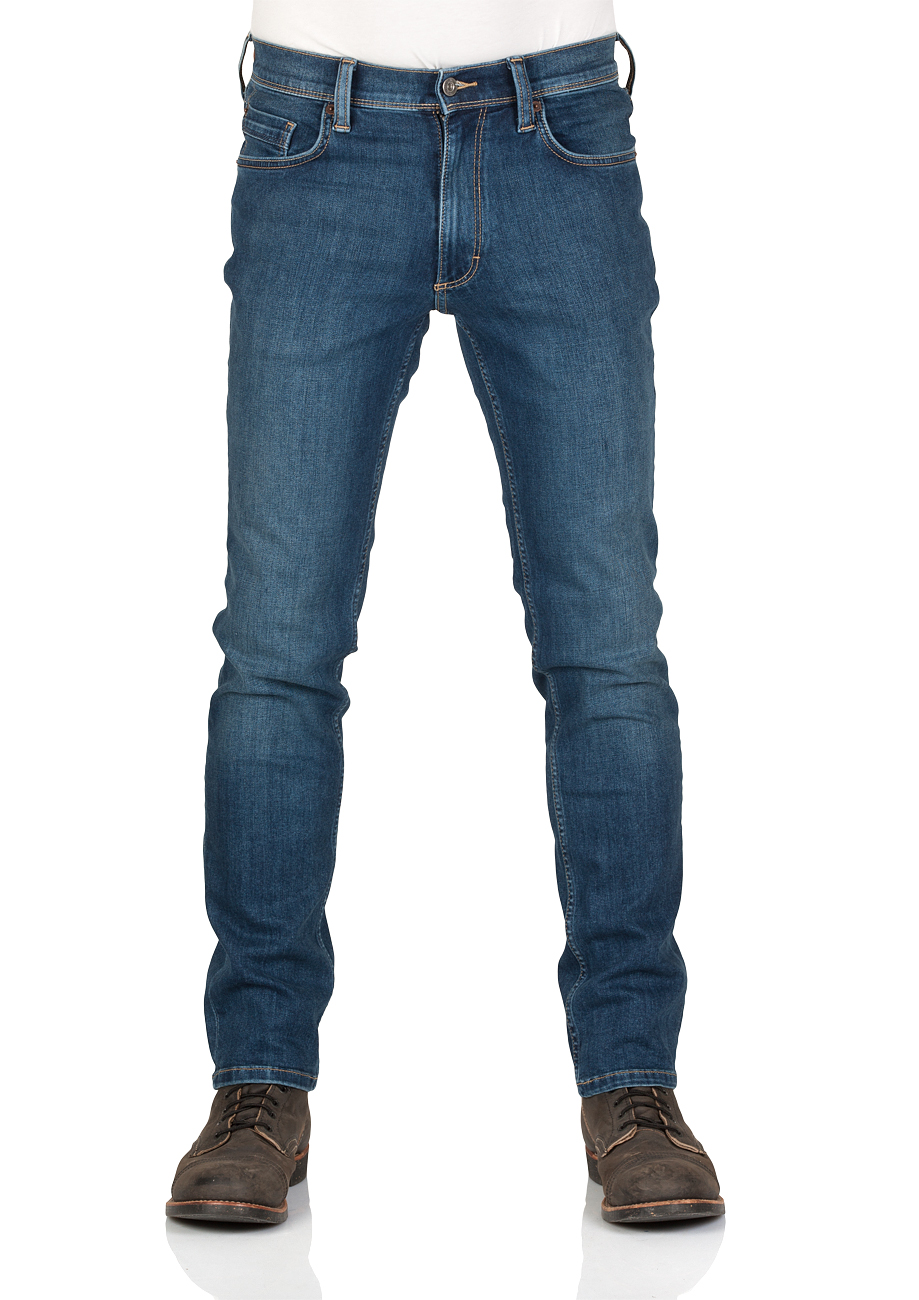 Mustang Herren Jeans Washington - Slim Fit - Blau - Dark Denim Blue günstig online kaufen