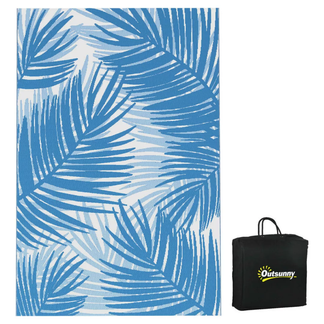 Outsunny Outdoor-Teppich blau B/H/L: ca. 274x182x0,3 cm günstig online kaufen