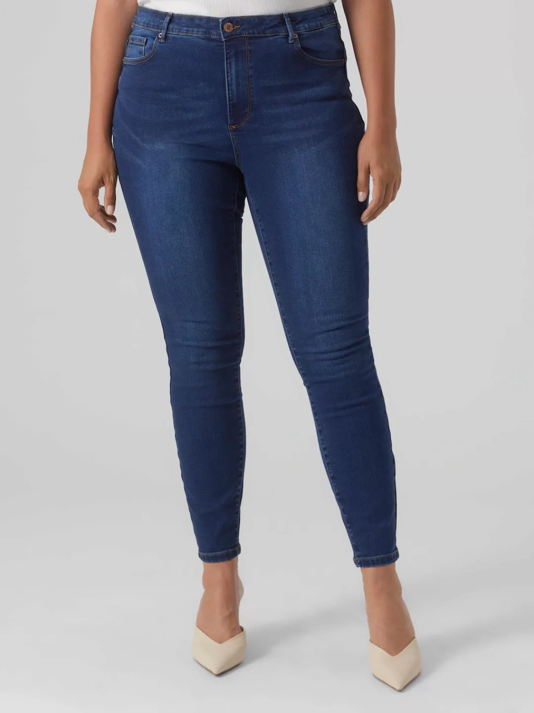Vero Moda Curve Skinny-fit-Jeans VMCPHIA HR SKINNY J SOFT VI3128 CUR NOOS günstig online kaufen