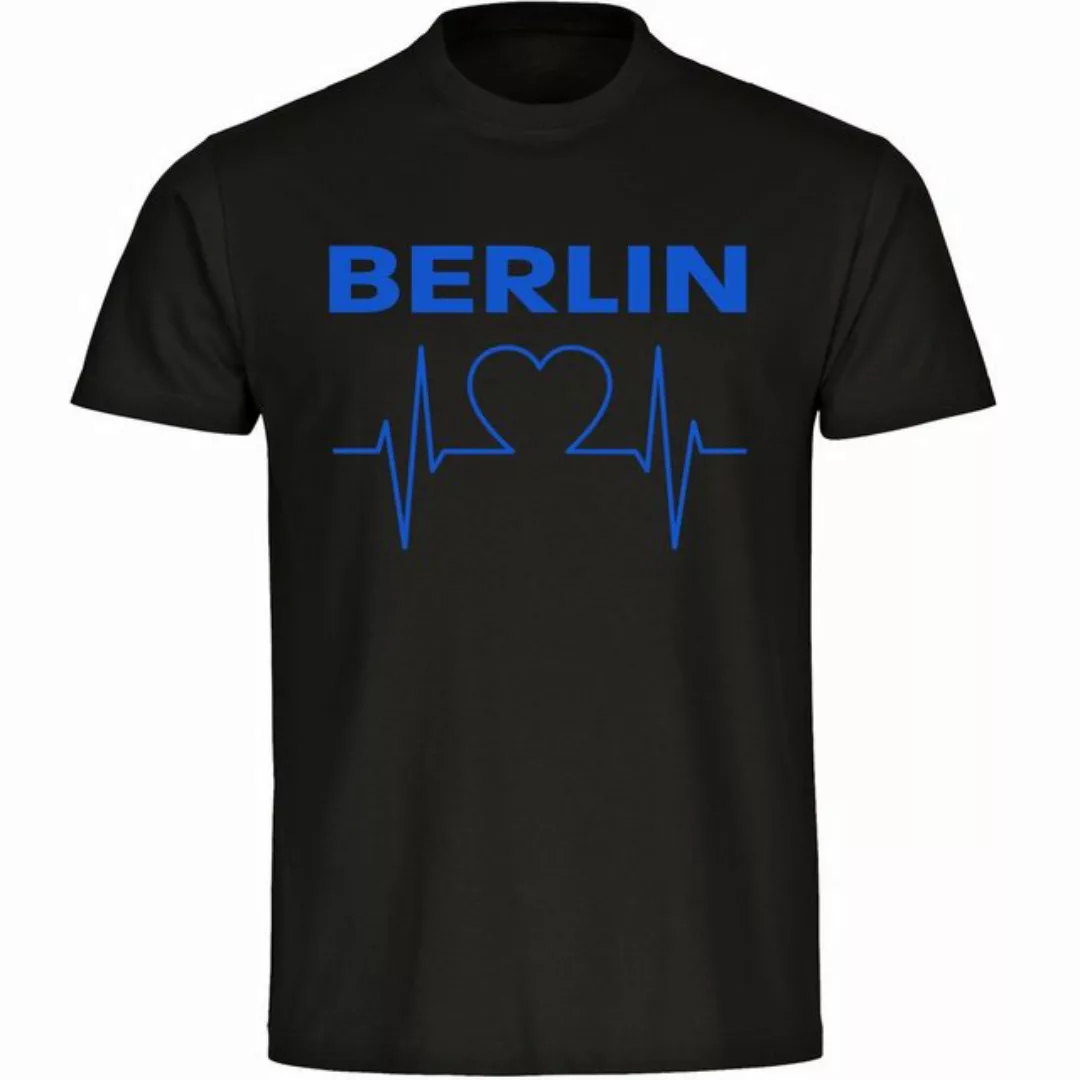 multifanshop T-Shirt Herren Berlin blau - Herzschlag - Männer günstig online kaufen