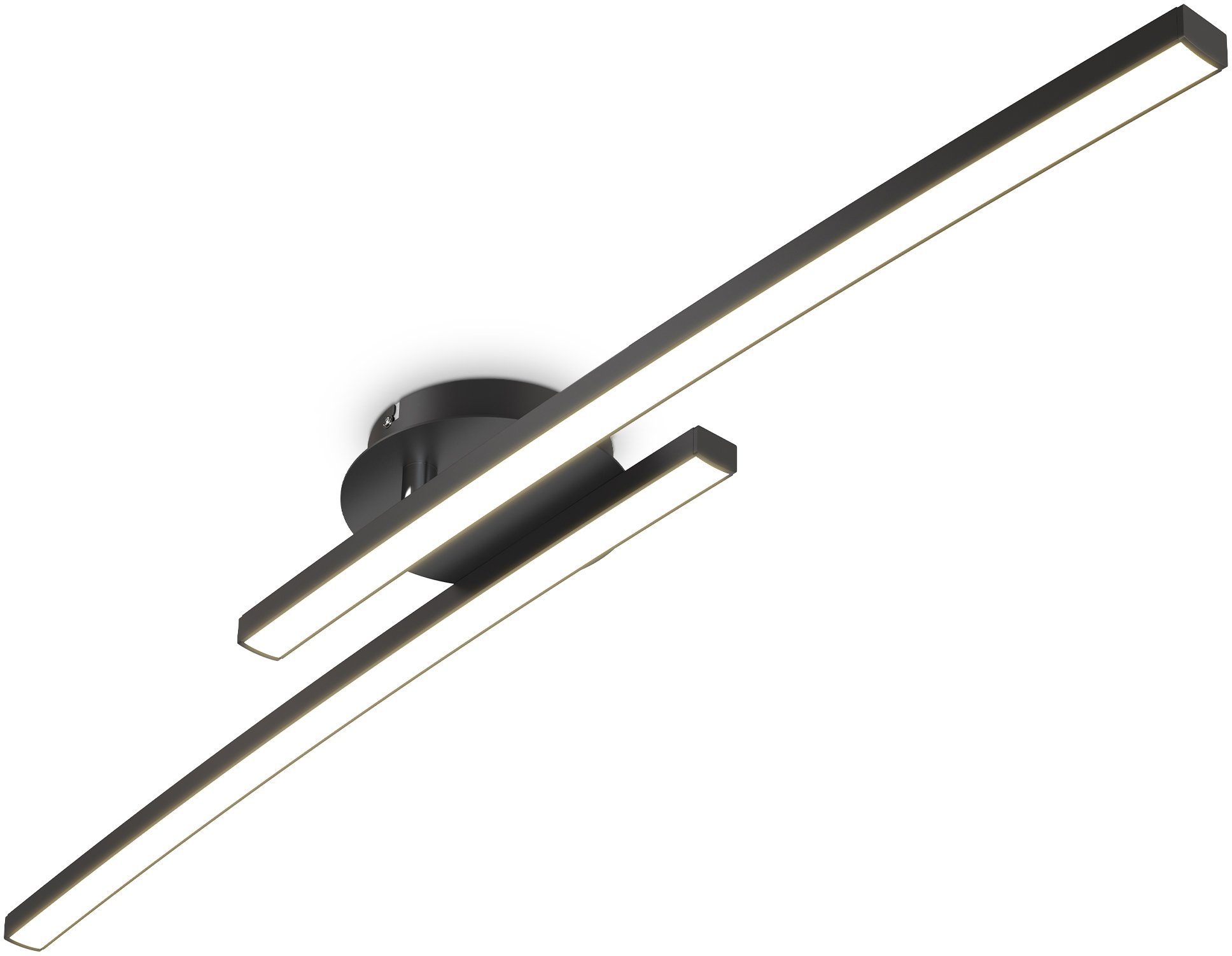 B.K.Licht Deckenleuchte moderne LED Deckenlampe 2-flammig günstig online kaufen