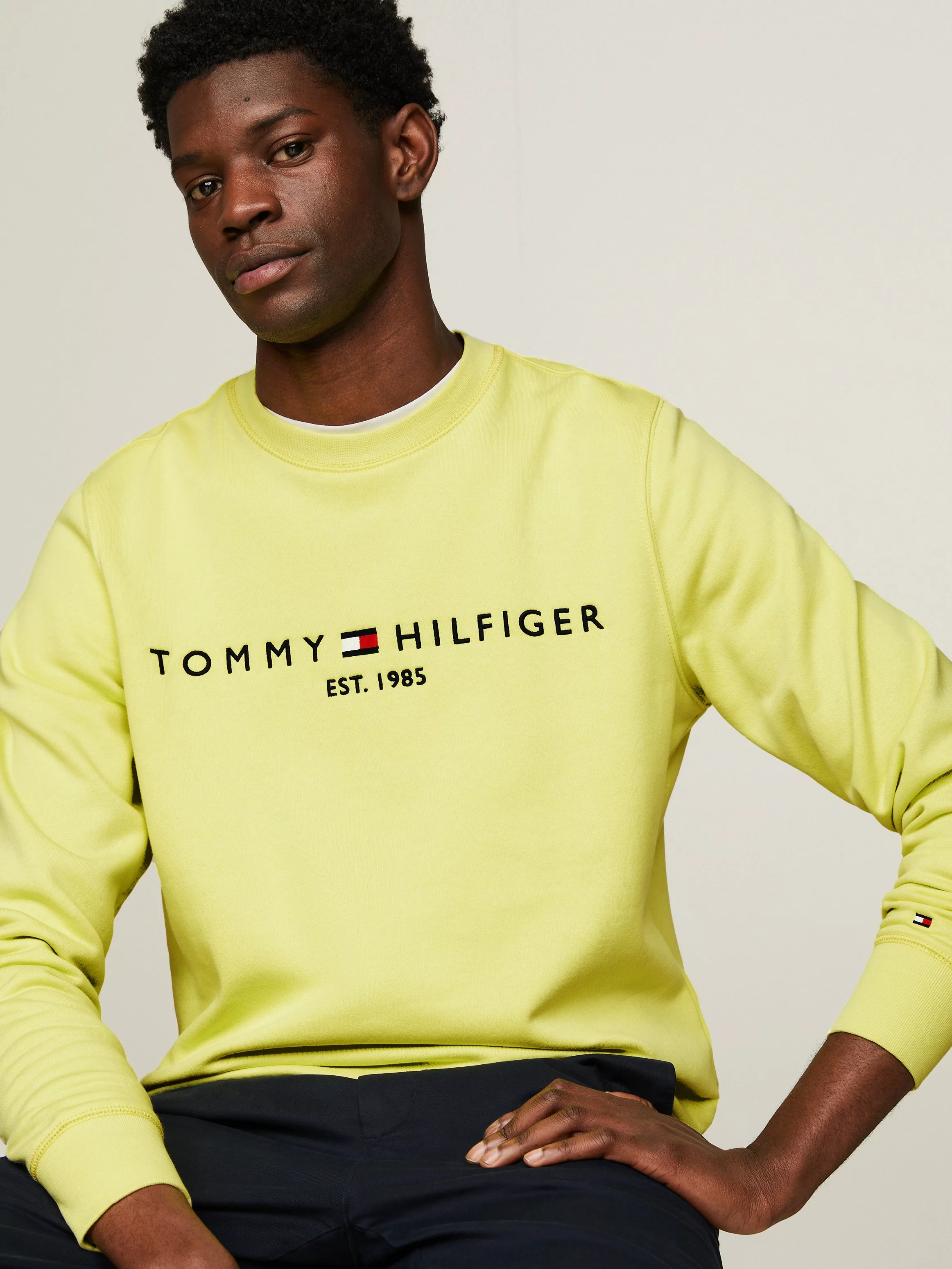 Tommy Hilfiger Sweatshirt "TOMMY LOGO SWEATSHIRT", mit klassischem Rundhals günstig online kaufen