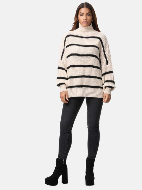 Elara Strickpullover Elara Damen Strickpullover Gestreift (1-tlg) günstig online kaufen