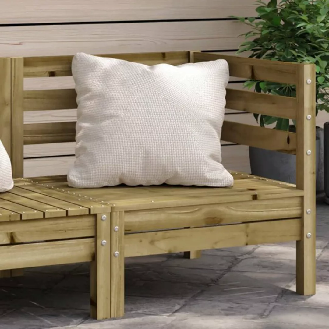 vidaXL Ecksofa Garten-Ecksofa Kiefernholz Imprägniert günstig online kaufen