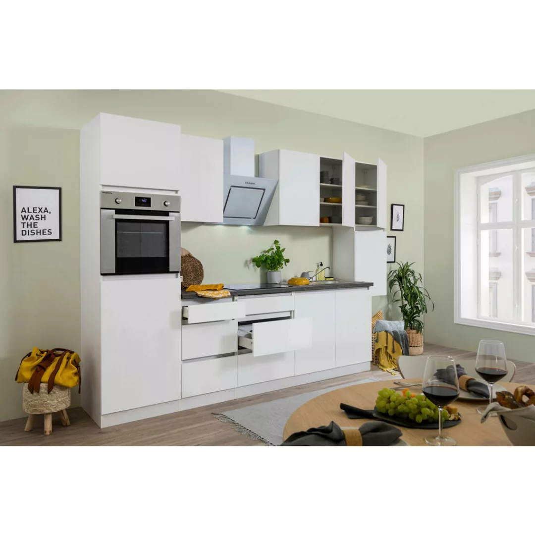 Respekta Küchenblock Premium weiß matt B/H/T: ca. 320x220,5x60 cm günstig online kaufen