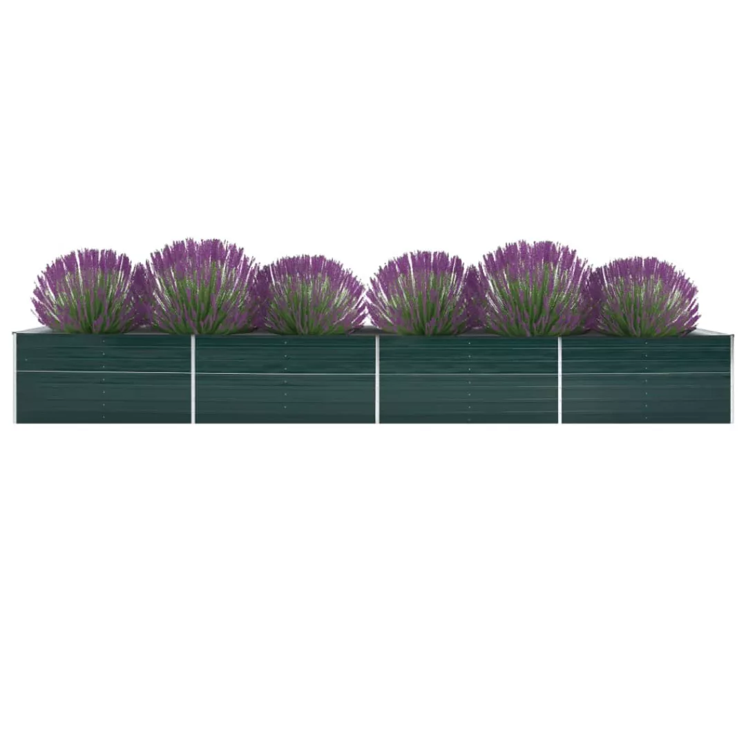 Garten-hochbeet Verzinkter Stahl 600x80x45 Cm Grün günstig online kaufen