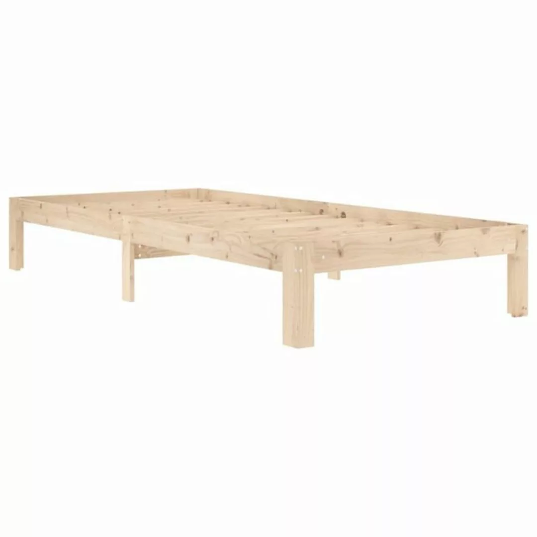 furnicato Bettgestell Massivholzbett Kiefernholz 90x200 cm (1-tlg) günstig online kaufen