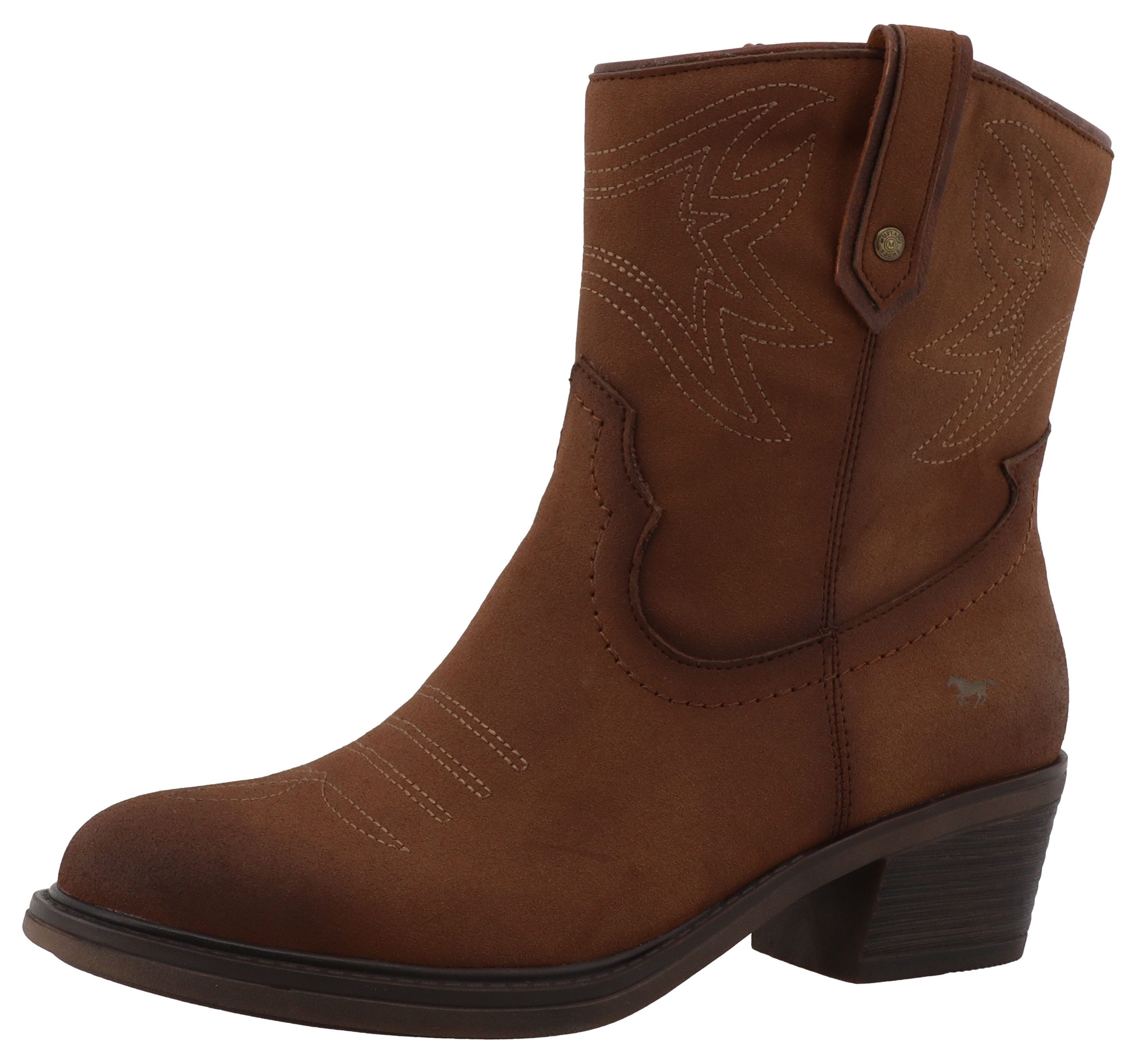 Mustang Shoes Bernadette Westernstiefelette Cowboystiefel, Winterboots günstig online kaufen