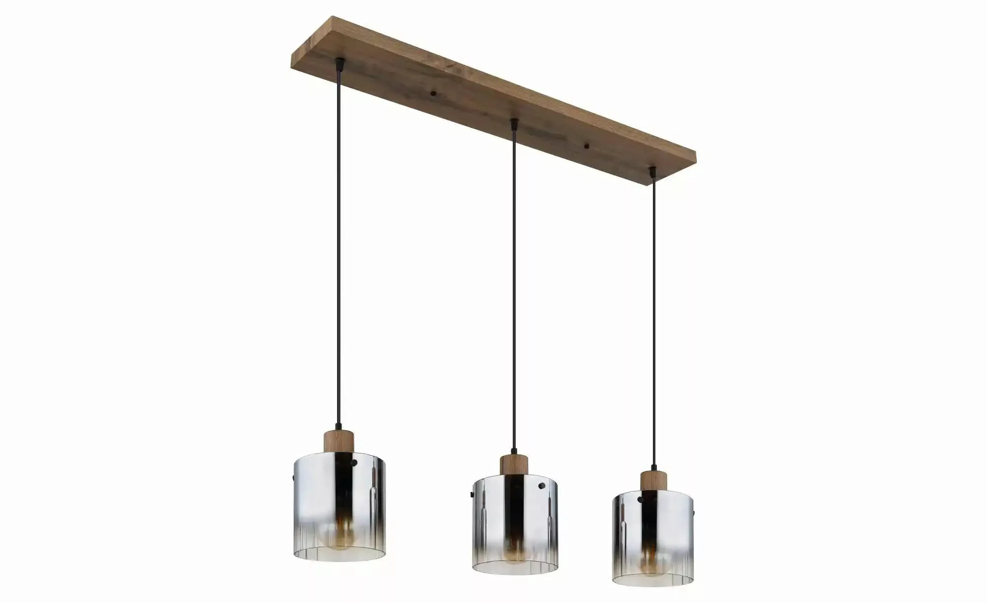 Hängeleuchte Underwood, Länge 100 cm, braun/rauchgrau, MDF günstig online kaufen