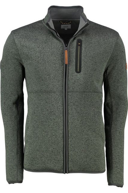 camel active Strickjacke in melierter Optik und mit Stehkragen günstig online kaufen