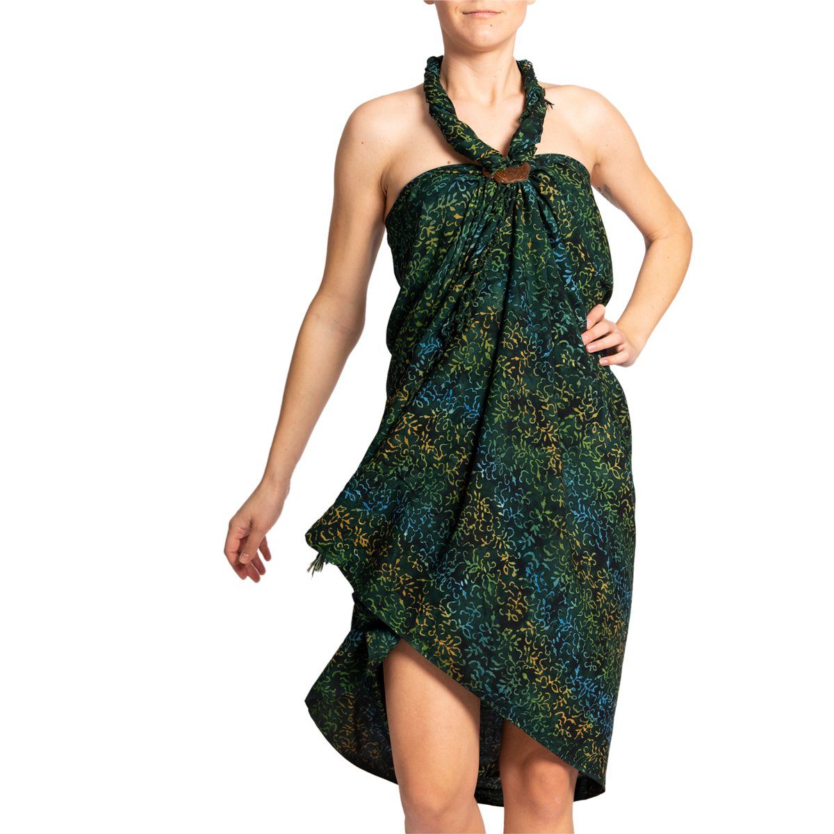 PANASIAM Pareo Sarong Wachsbatik schwarz-weiß aus günstig online kaufen