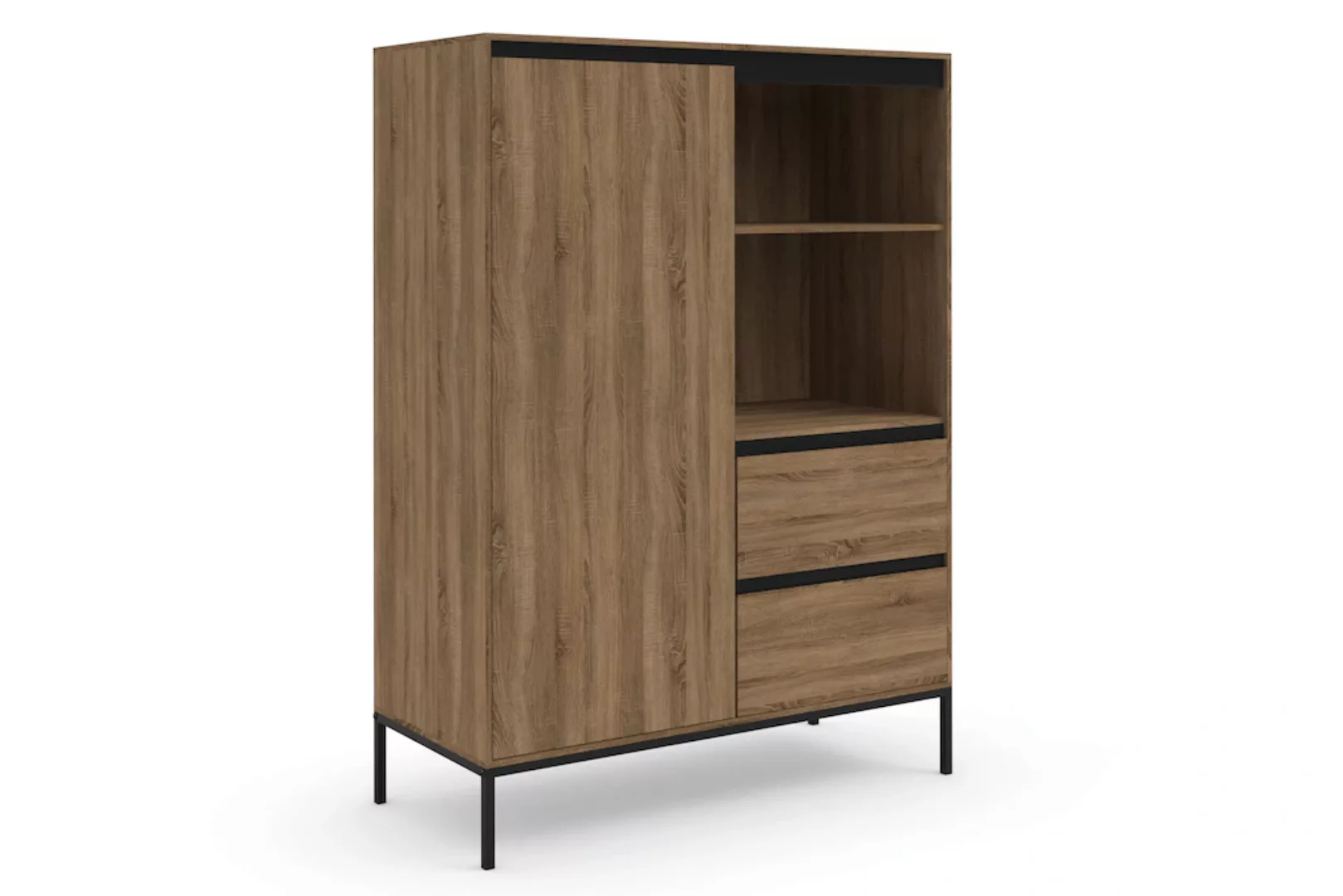 INOSIGN Highboard "Bari", mit 2 Schubladen und 3 Einlegeböden, Breite 90 cm günstig online kaufen