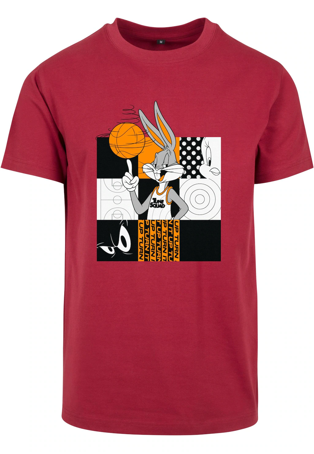 MisterTee Kurzarmshirt "MisterTee Herren Space Jam Bugs Bunny Basketball Te günstig online kaufen