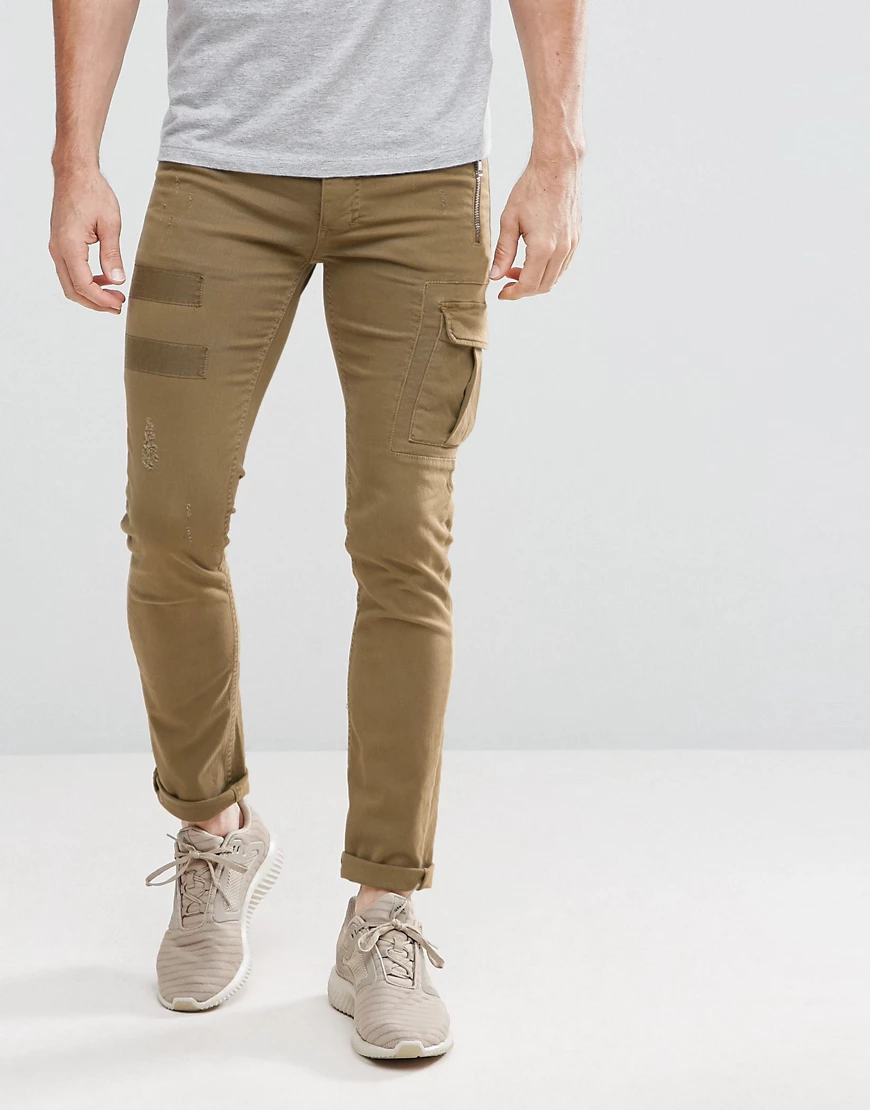 Religion – Cargohose aus Twill-Neutral günstig online kaufen