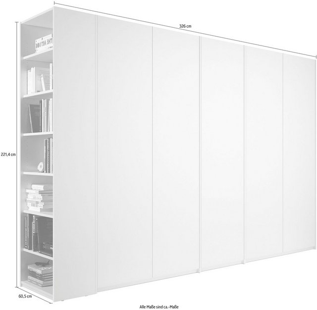 Müller SMALL LIVING Drehtürenschrank »Modular Plus Variante 9«, Anbauregal günstig online kaufen