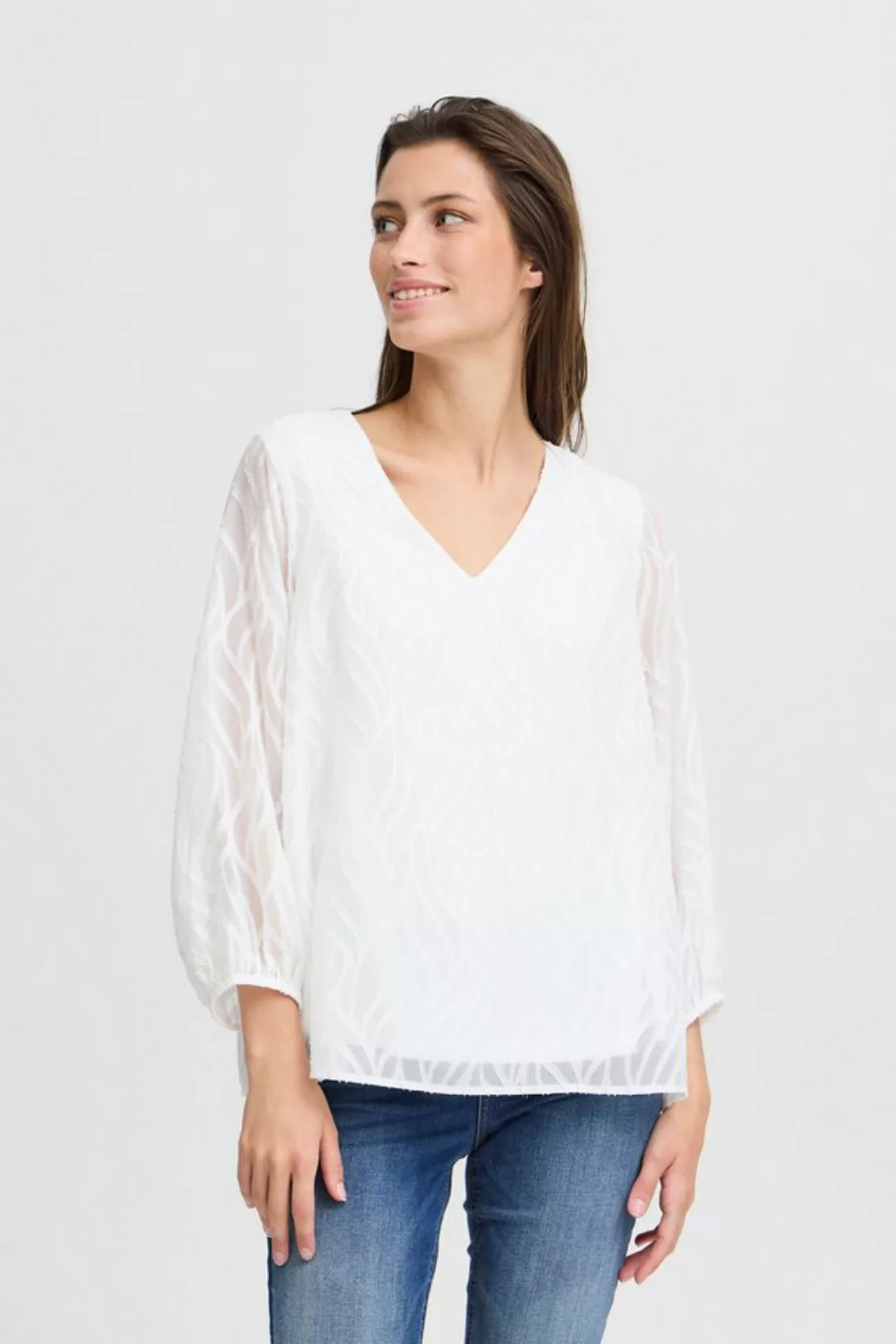 b.young Kurzarmbluse BYFRIKKE VNECK BLOUSE - lässige Bluse günstig online kaufen