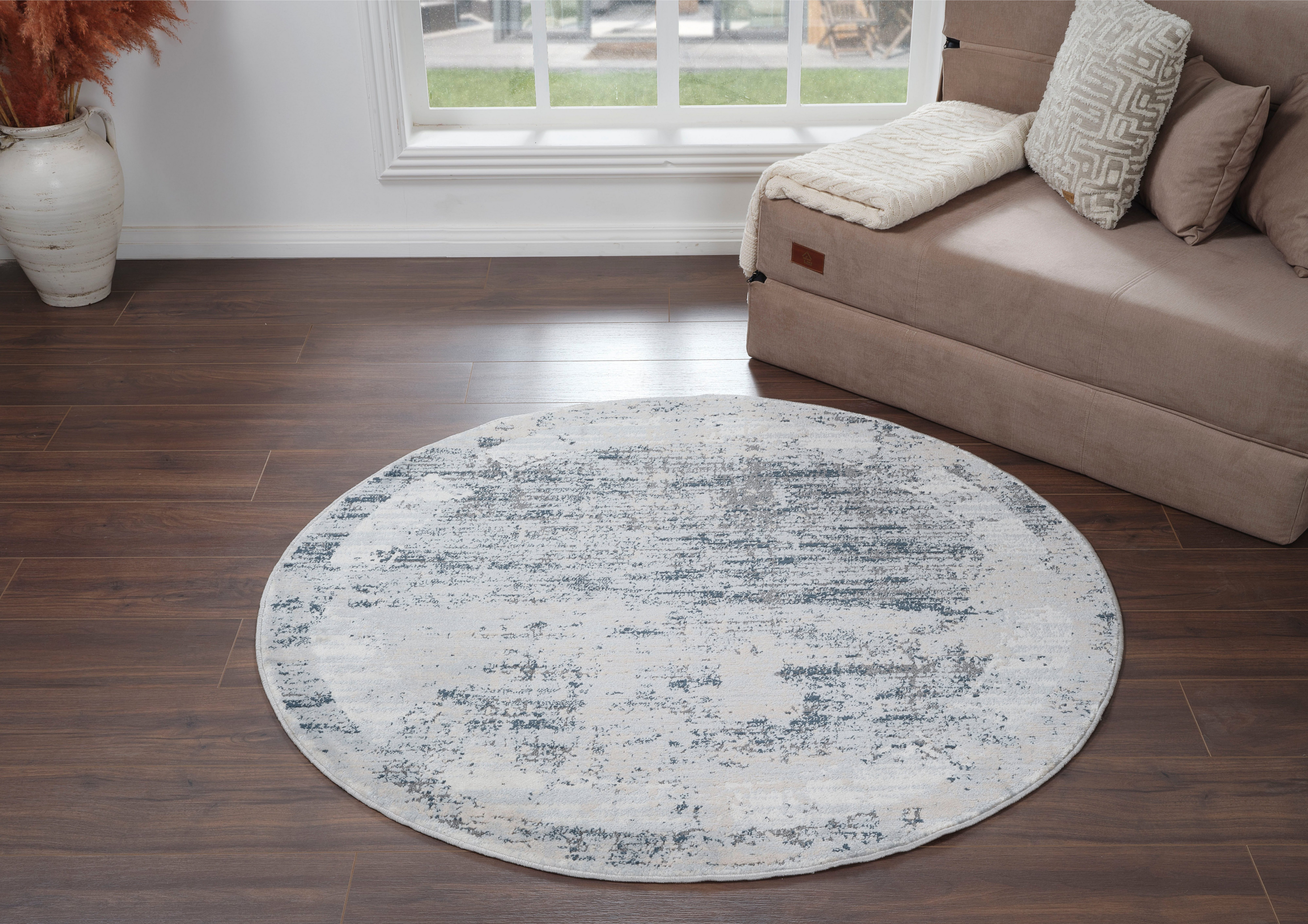 my home Teppich Hamsa, rund, Höhe: günstig online kaufen