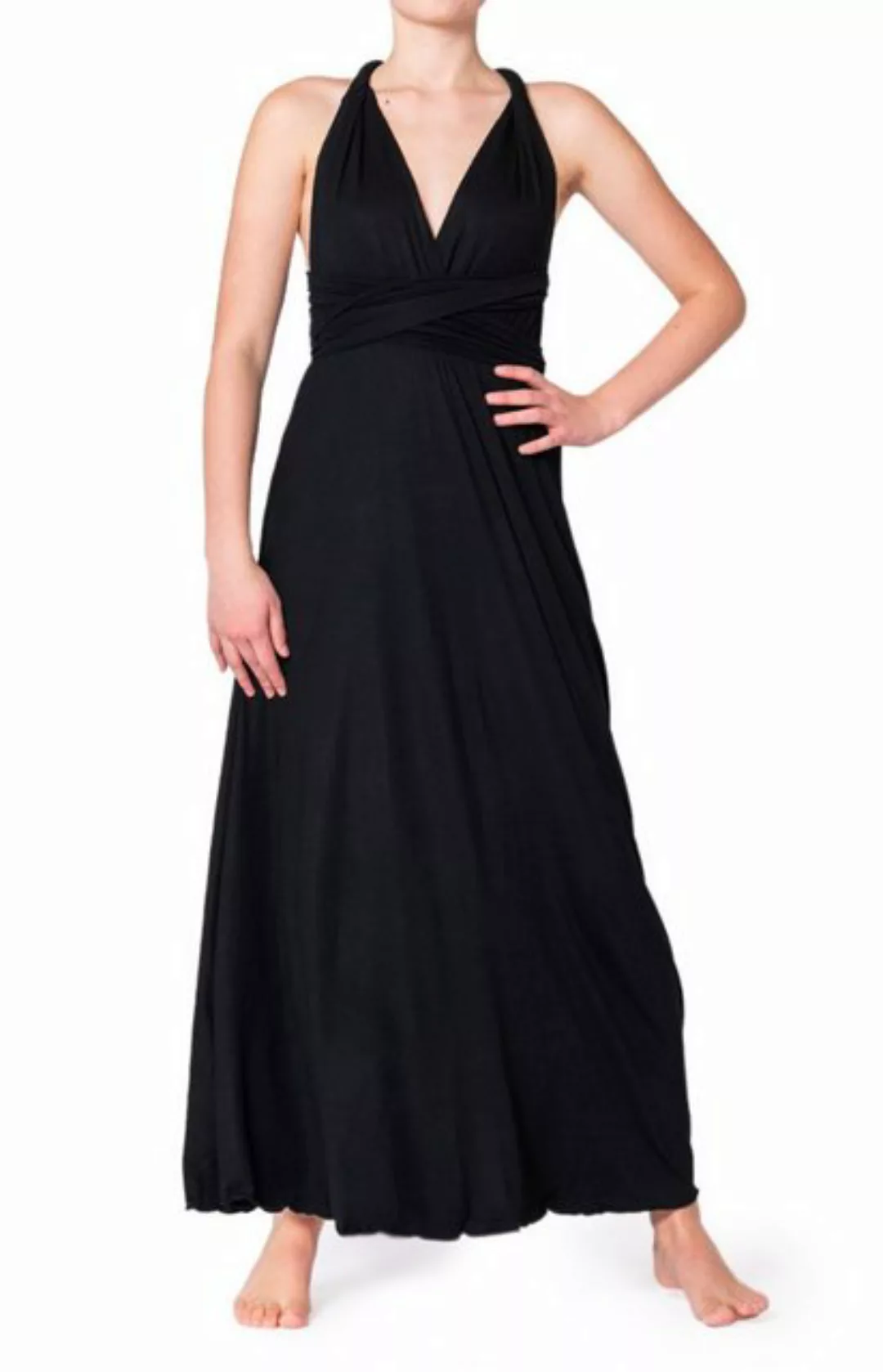 PANASIAM Tunikakleid langes Maxikleid Infinity Dress mit V-Ausschnitt Abend günstig online kaufen
