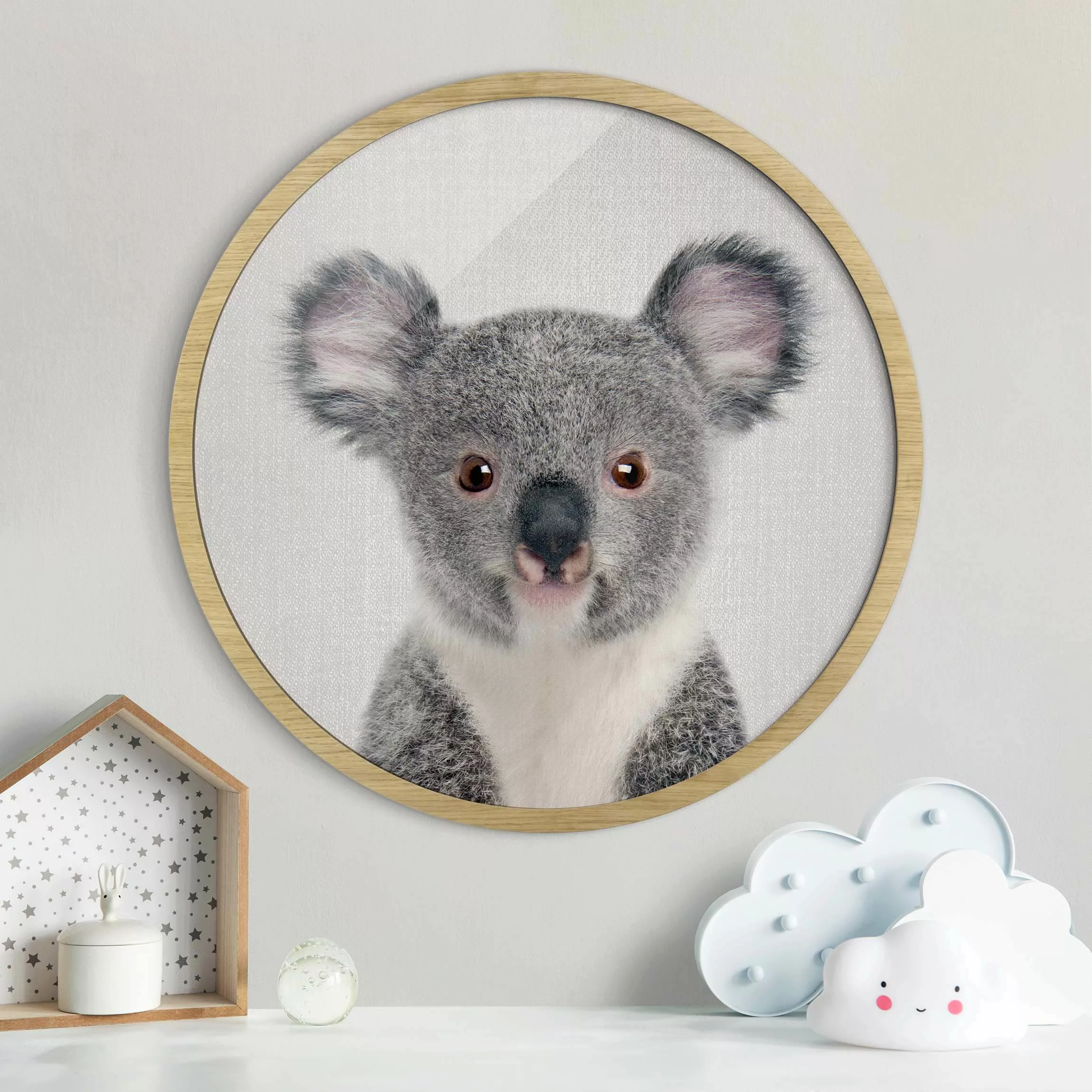 Rundes Gerahmtes Bild Baby Koala Klara günstig online kaufen