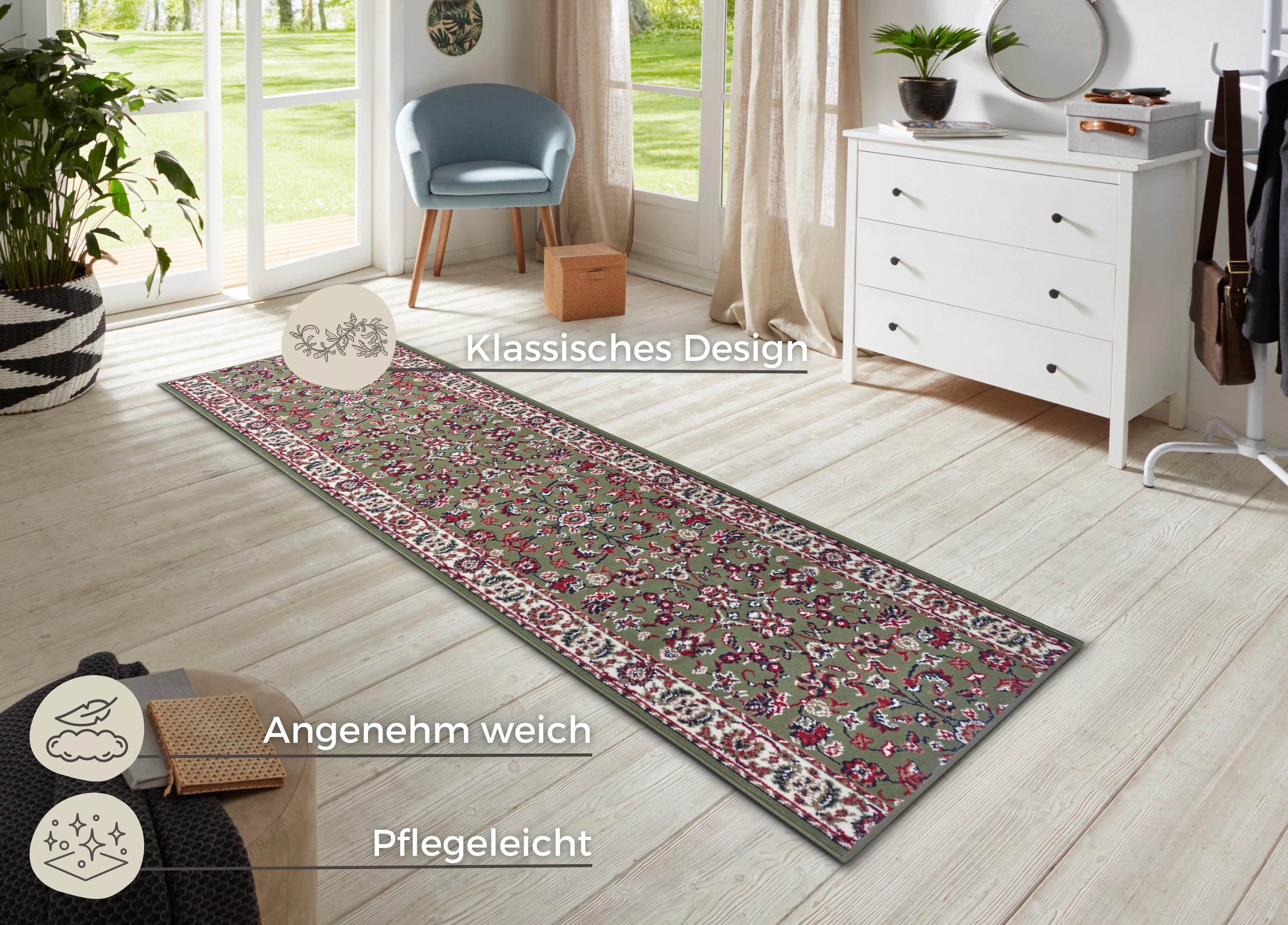 HANSE Home Läufer »Vintage«, rechteckig, Teppichläufer, Kurzflor, Teppich, günstig online kaufen