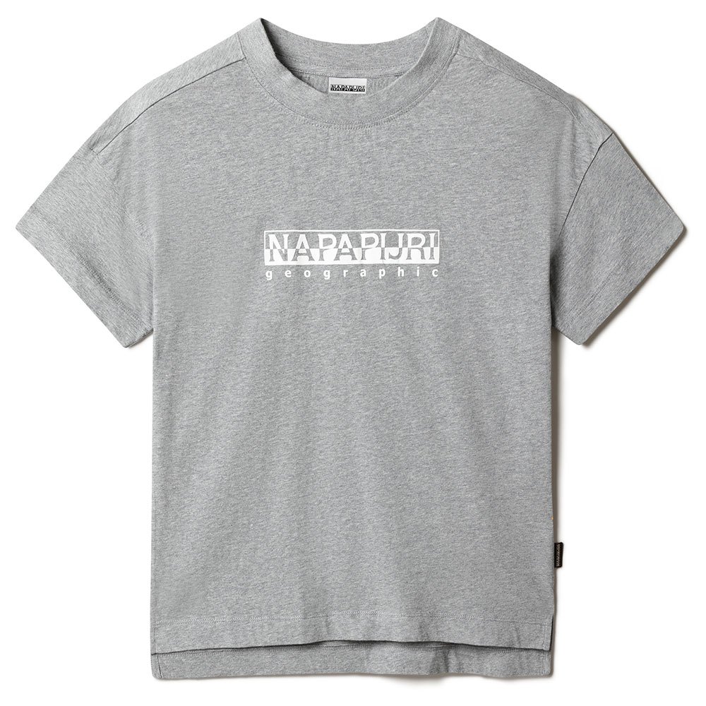 Napapijri Sebel Print W Kurzärmeliges T-shirt 2XS Medium Grey Melange günstig online kaufen