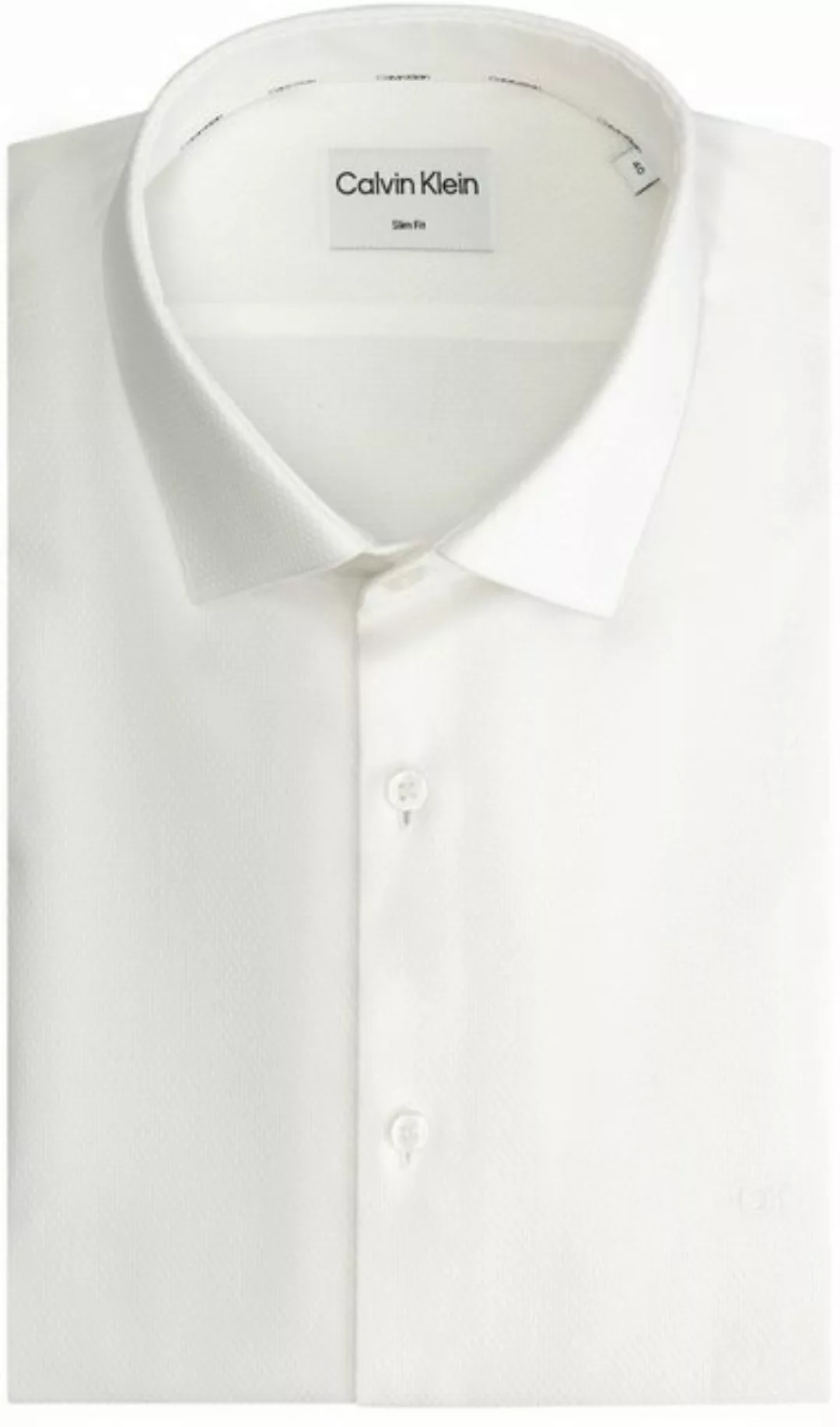 Calvin Klein Langarmhemd STRUCTURE EASY CARE SLIM SHIRT günstig online kaufen