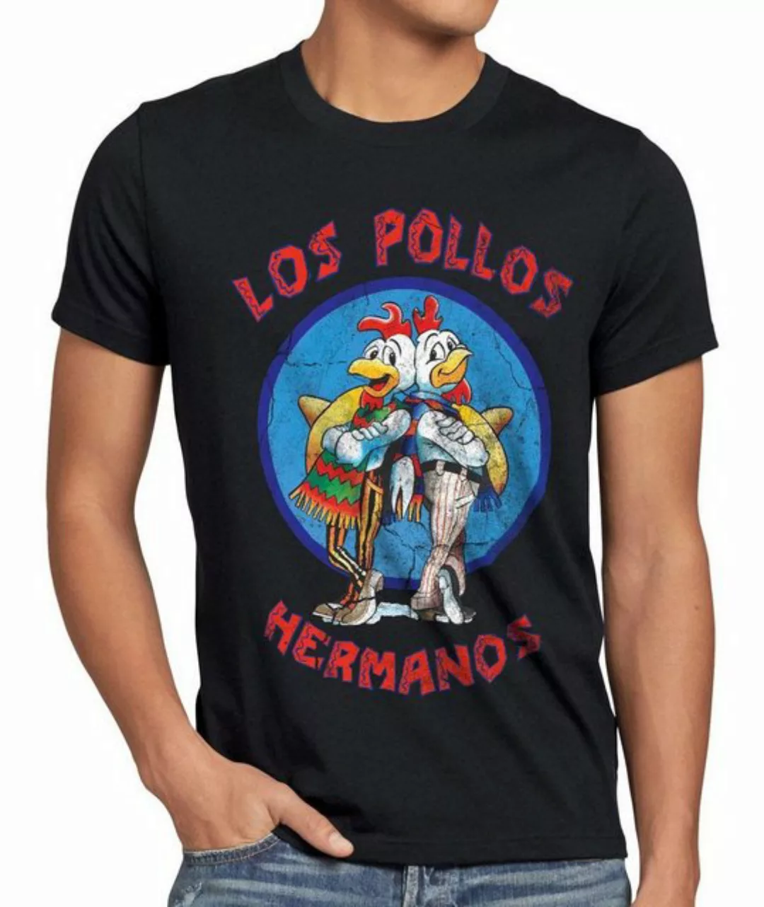 style3 T-Shirt Los Pollos breaking hermanos heisenberg walter bad white chi günstig online kaufen