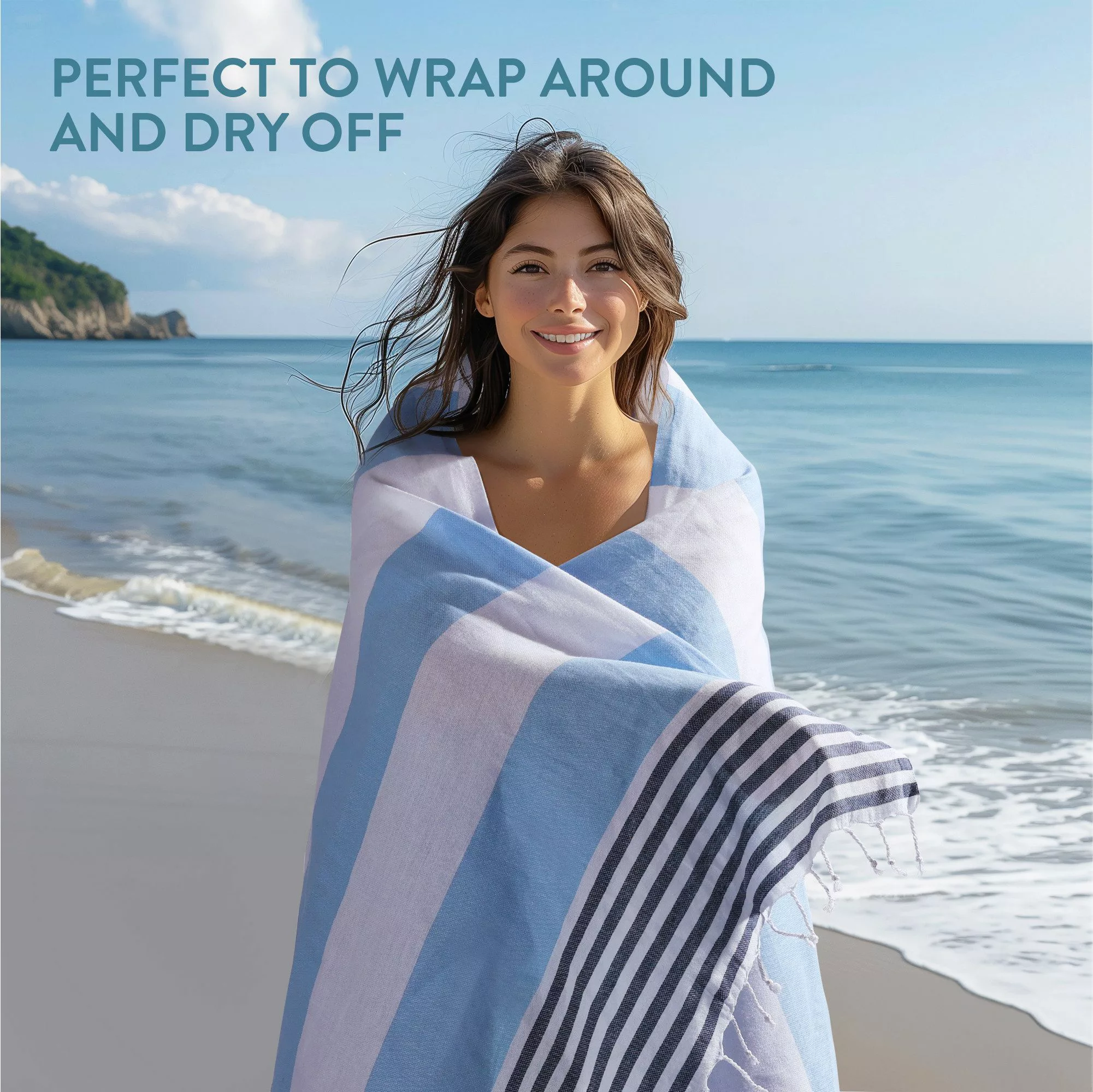 JEMIDI Strandtuch Saunatuch Damen 100x180cm Hamamtuch günstig online kaufen
