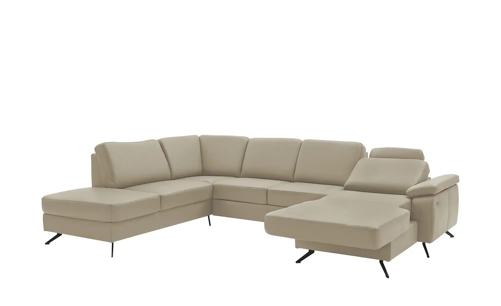 meinSofa Wohnlandschaft mit Sitz- und Rückenbezug aus Leder Kathi ¦ beige P günstig online kaufen